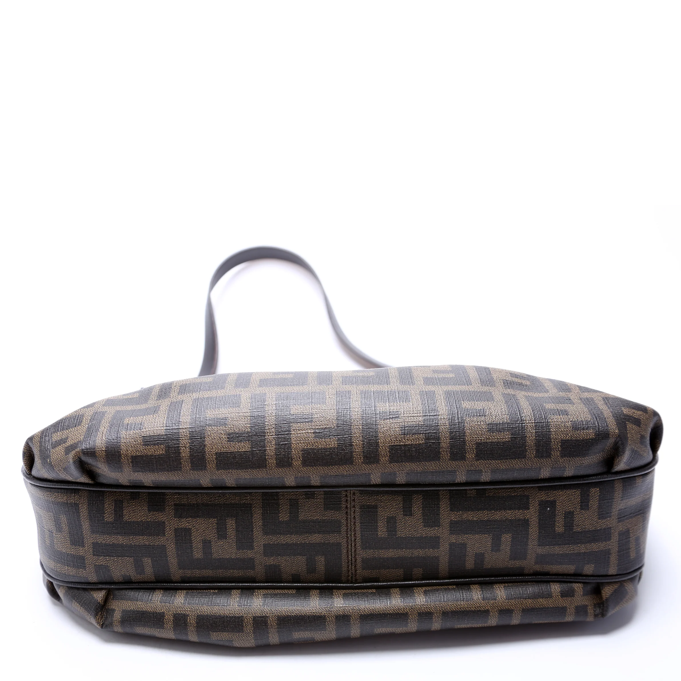 8BR672 Zucca Coated Canvas Push Lock Shoulder Bag - Image 4