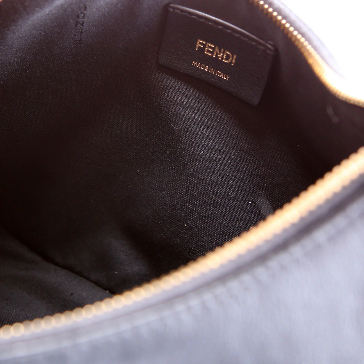 8BR798 Fendigraphy Small Leather Hobo Black - Image 7