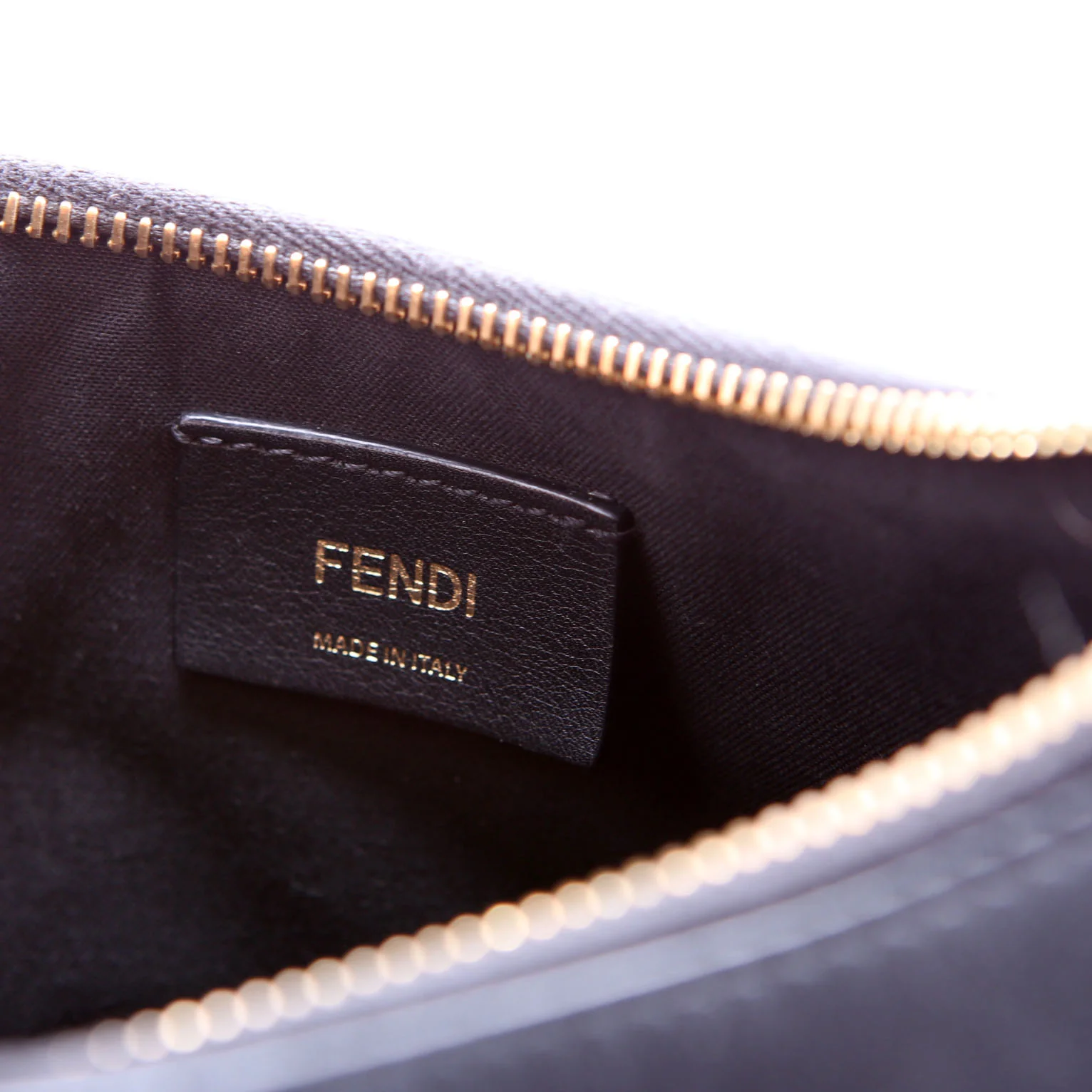 8BR798 Fendigraphy Small Leather Hobo Black - Image 8