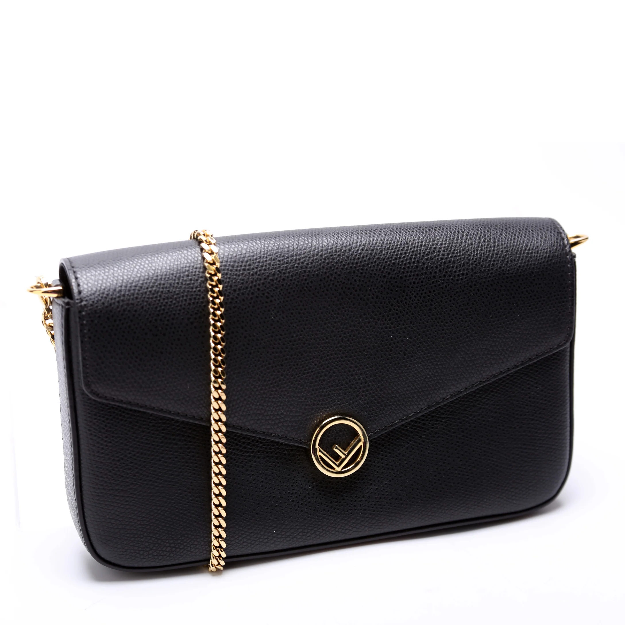 8BS032A Wallet on Chain with Pouches Black - Image 2