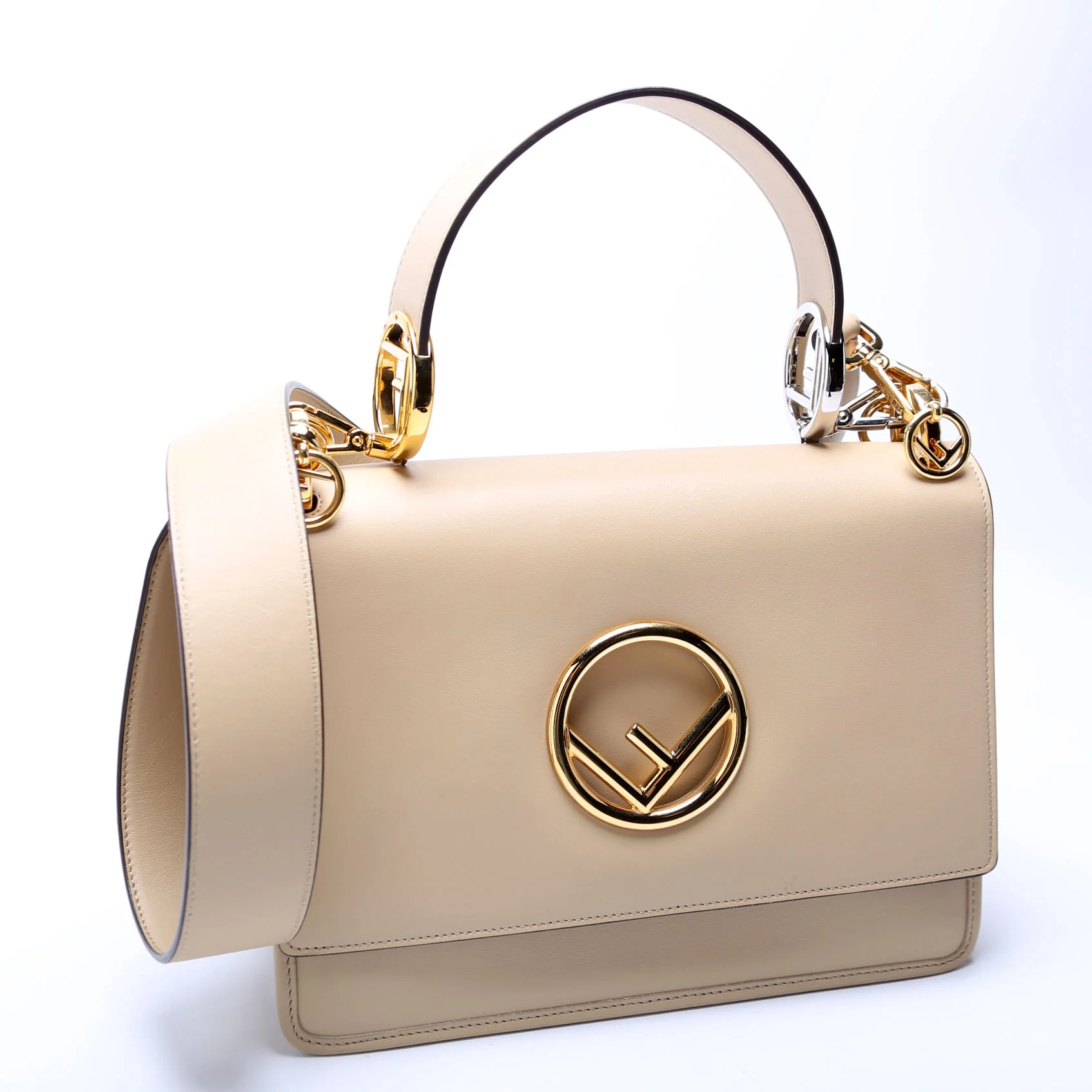 8BT284 Kan I Medium Shoulder Bag Vitello F is Fendi - Image 2