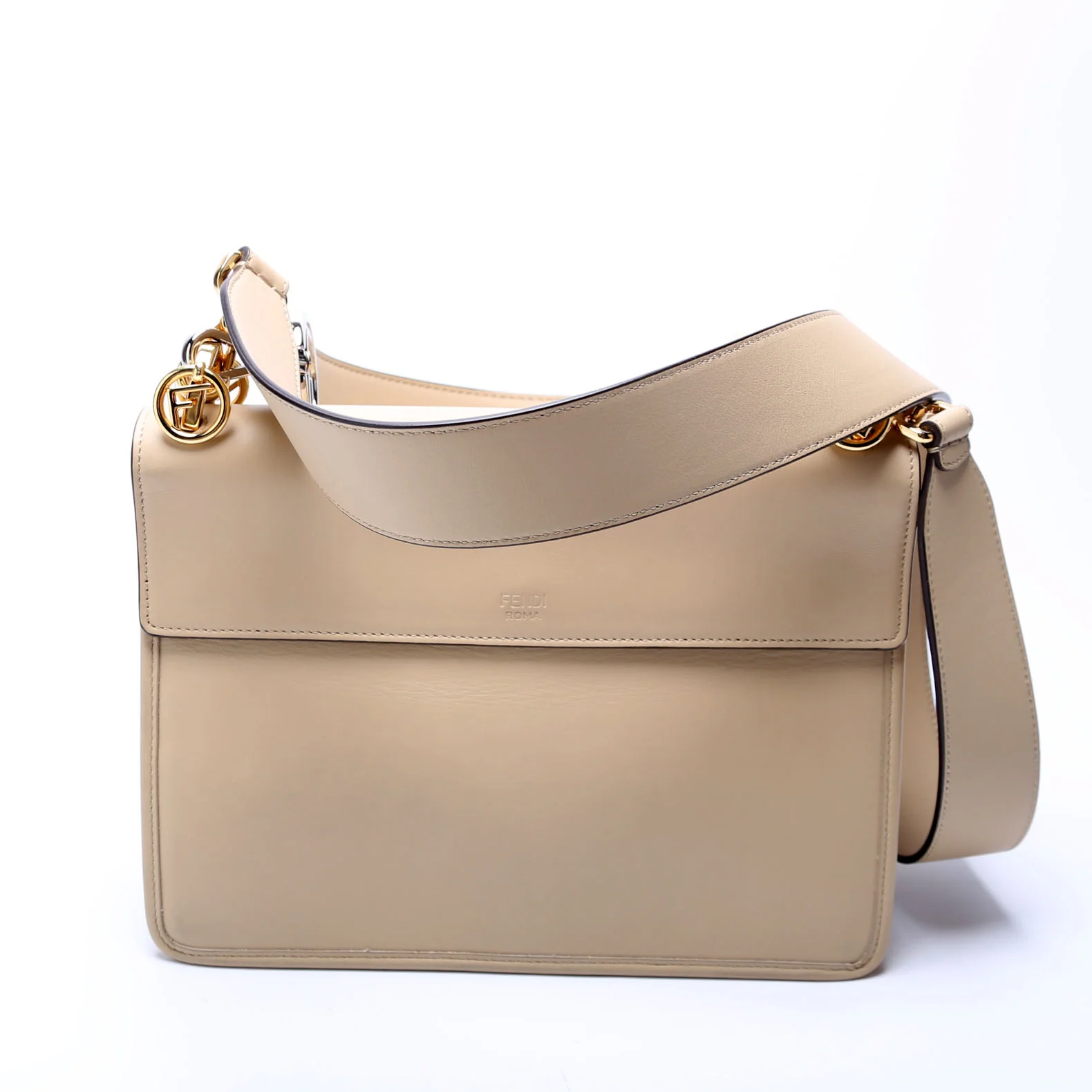 8BT284 Kan I Medium Shoulder Bag Vitello F is Fendi - Image 3
