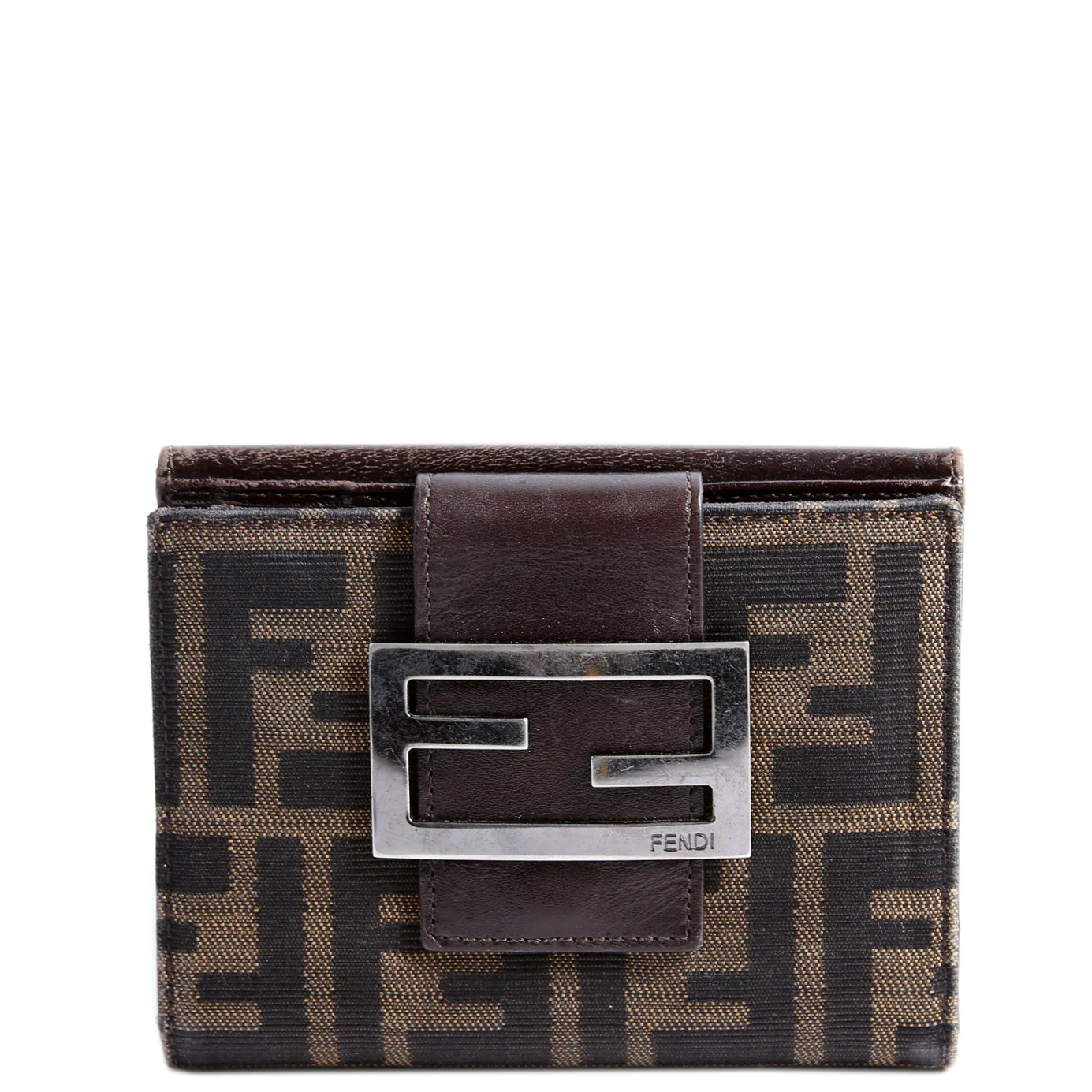 8M0035 Zucca Compact Wallet Brown