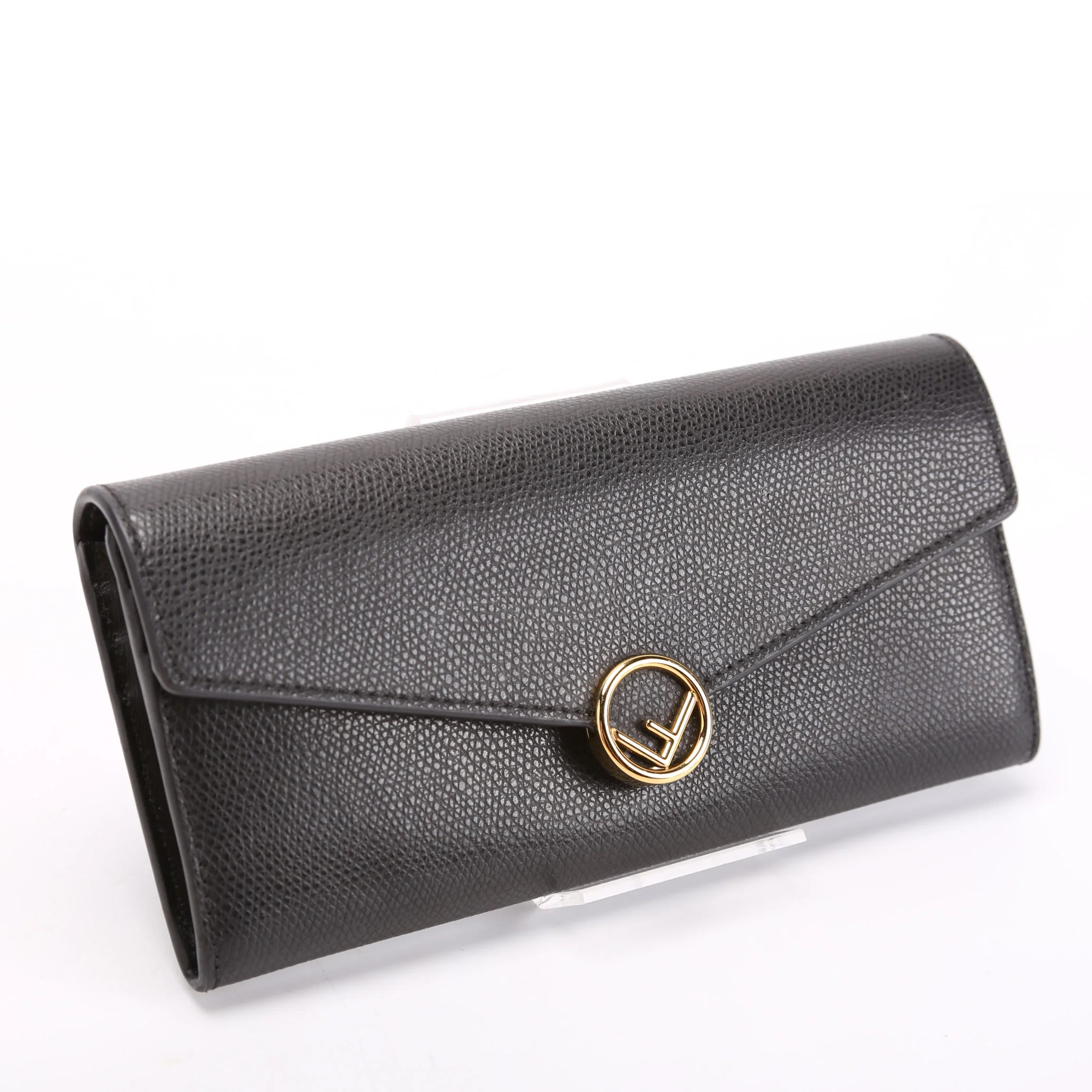 8M0251 F Is Fendi Flap Wallet Black - Image 2
