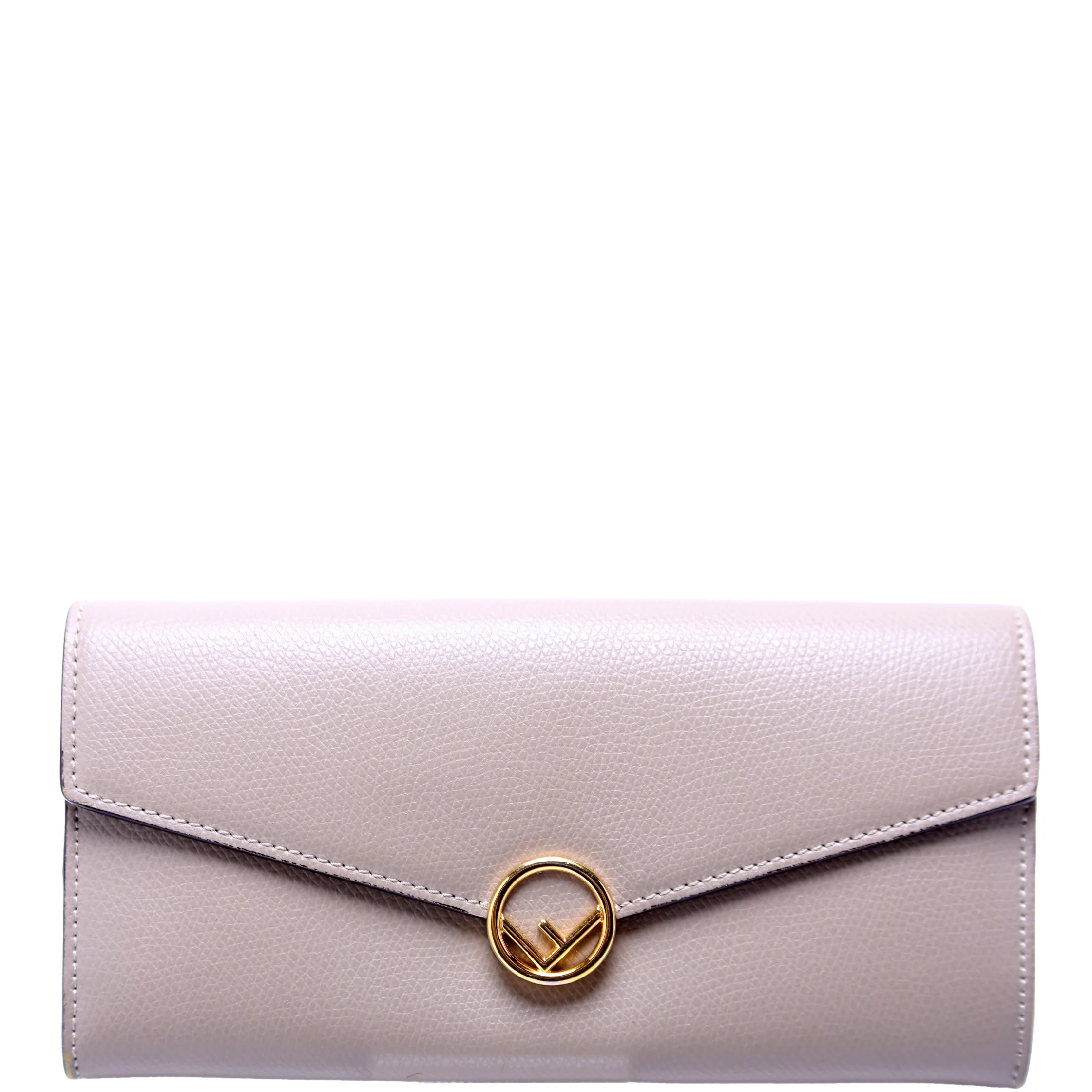8M0251 F Is Fendi Flap Wallet Taupe