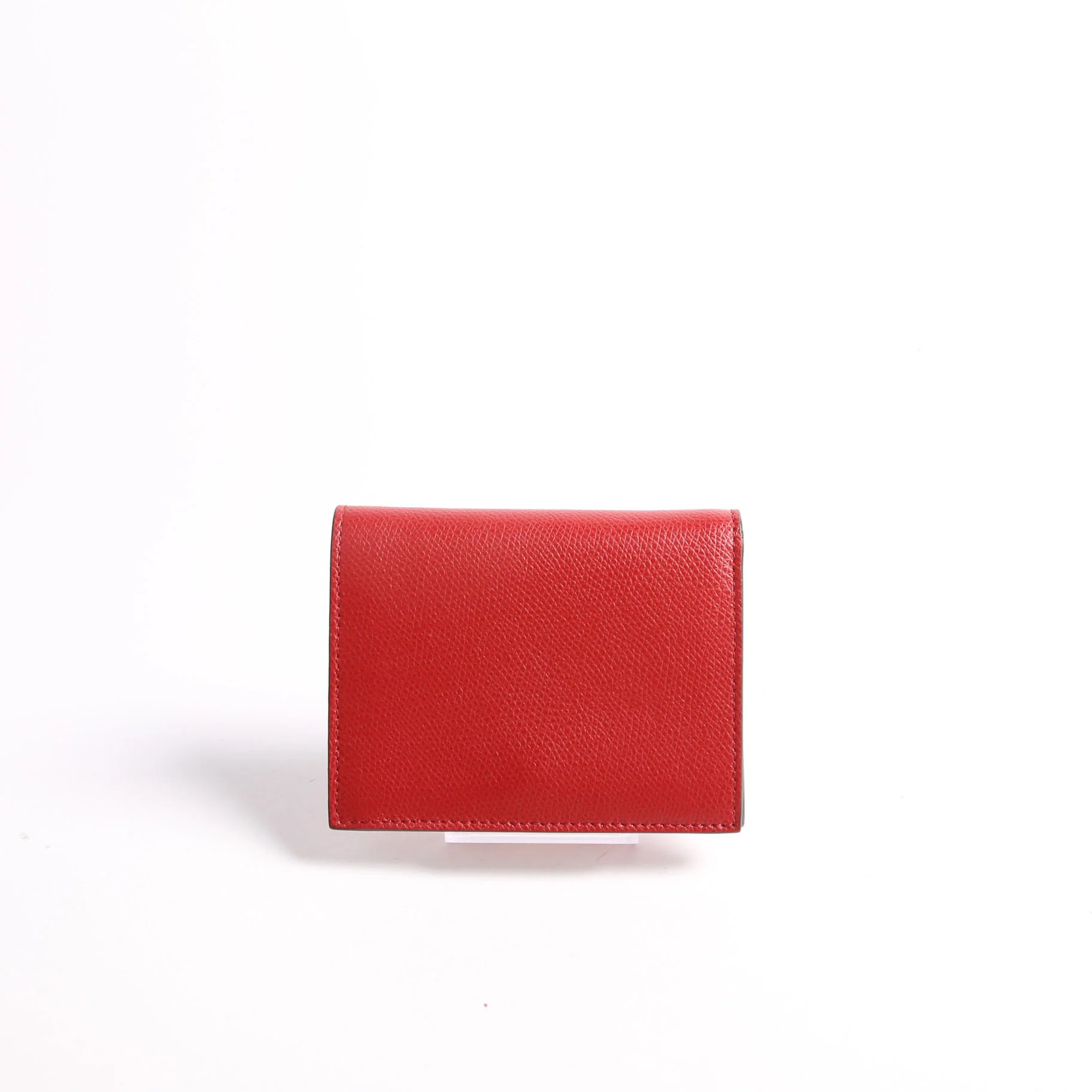 8M0387 F Is Fendi Compact Wallet Red - Image 3