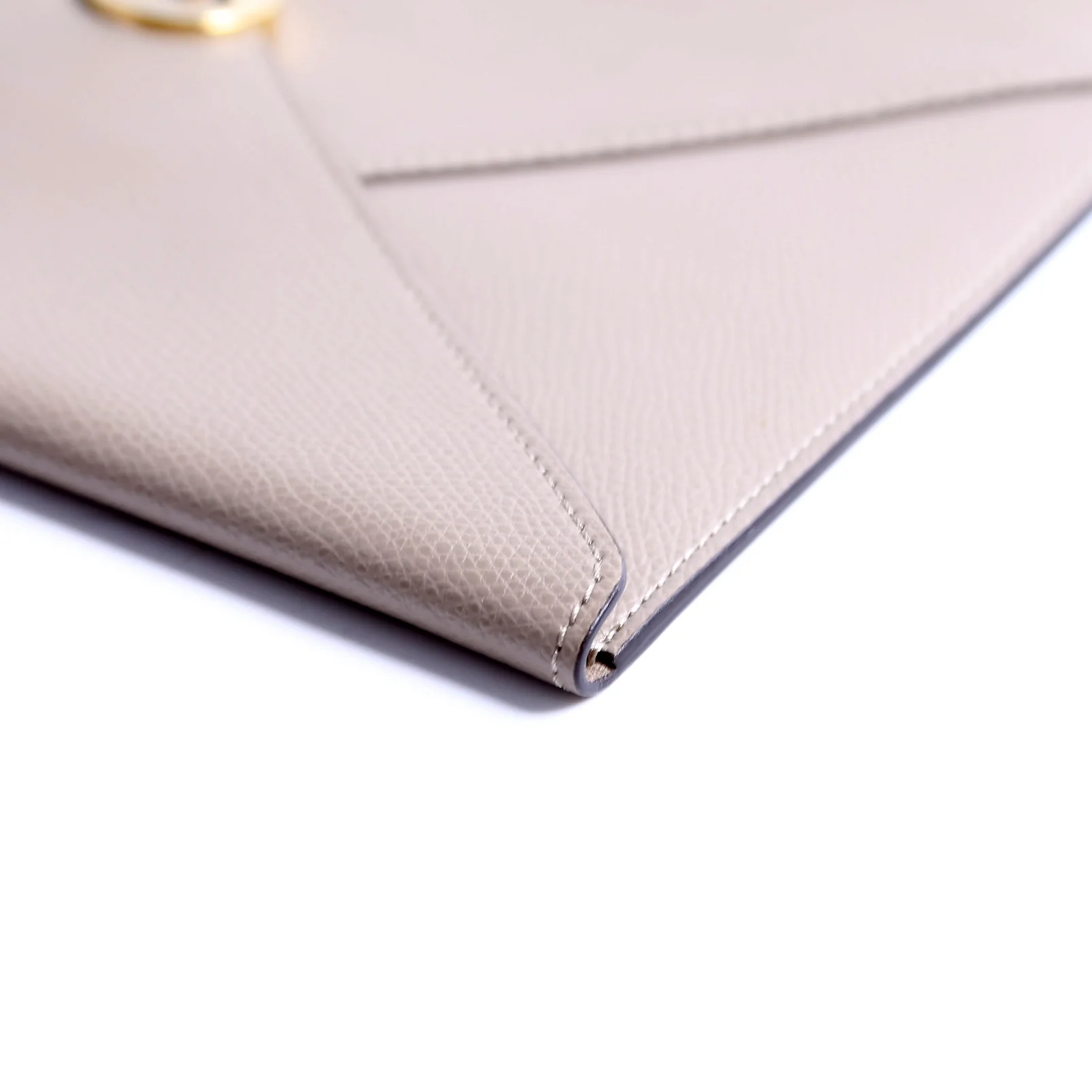 8N0152 F Is Fendi Envelope Flat Pouch Taupe - Image 8