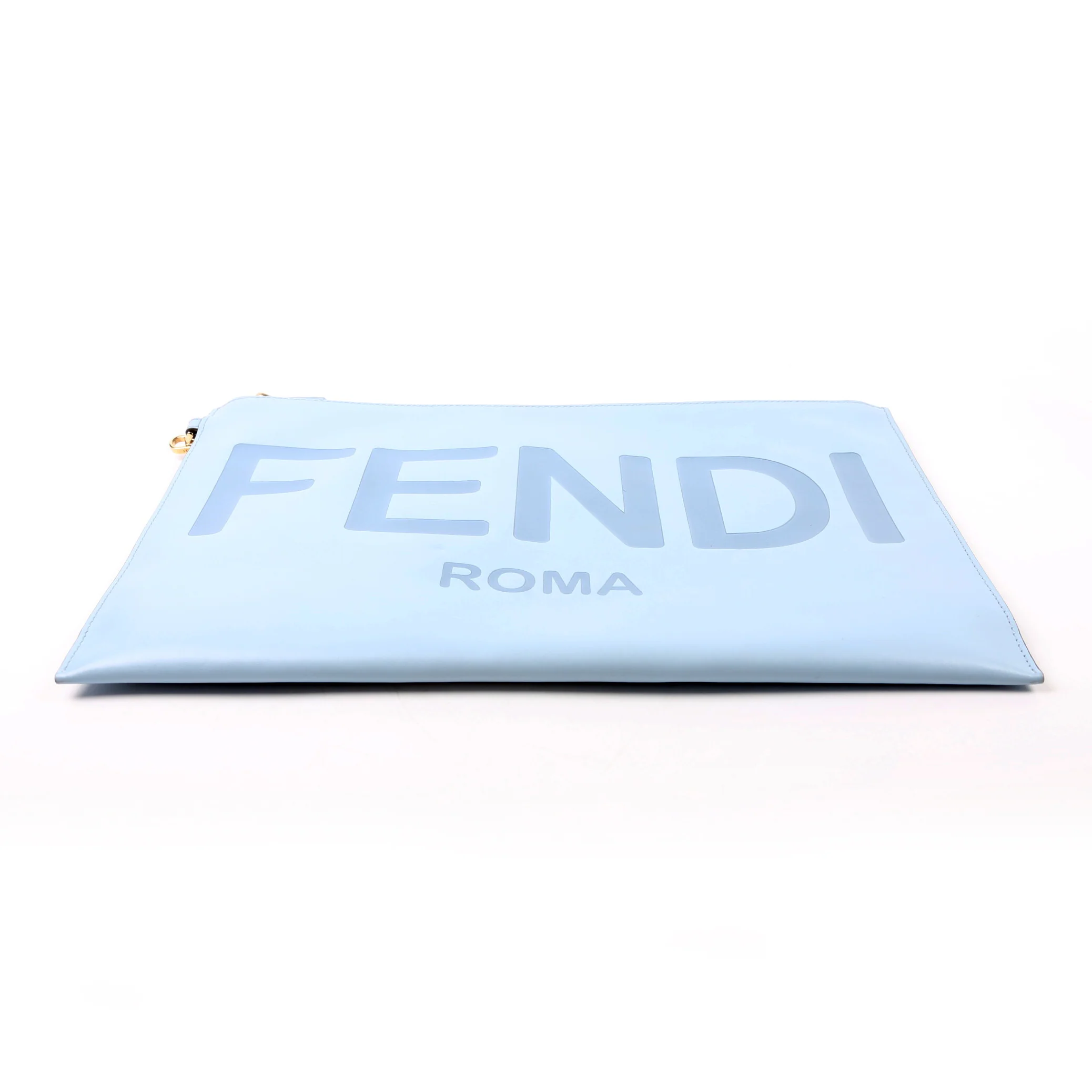 8N0178 Roma Large Flat Pouch Blue - Image 5