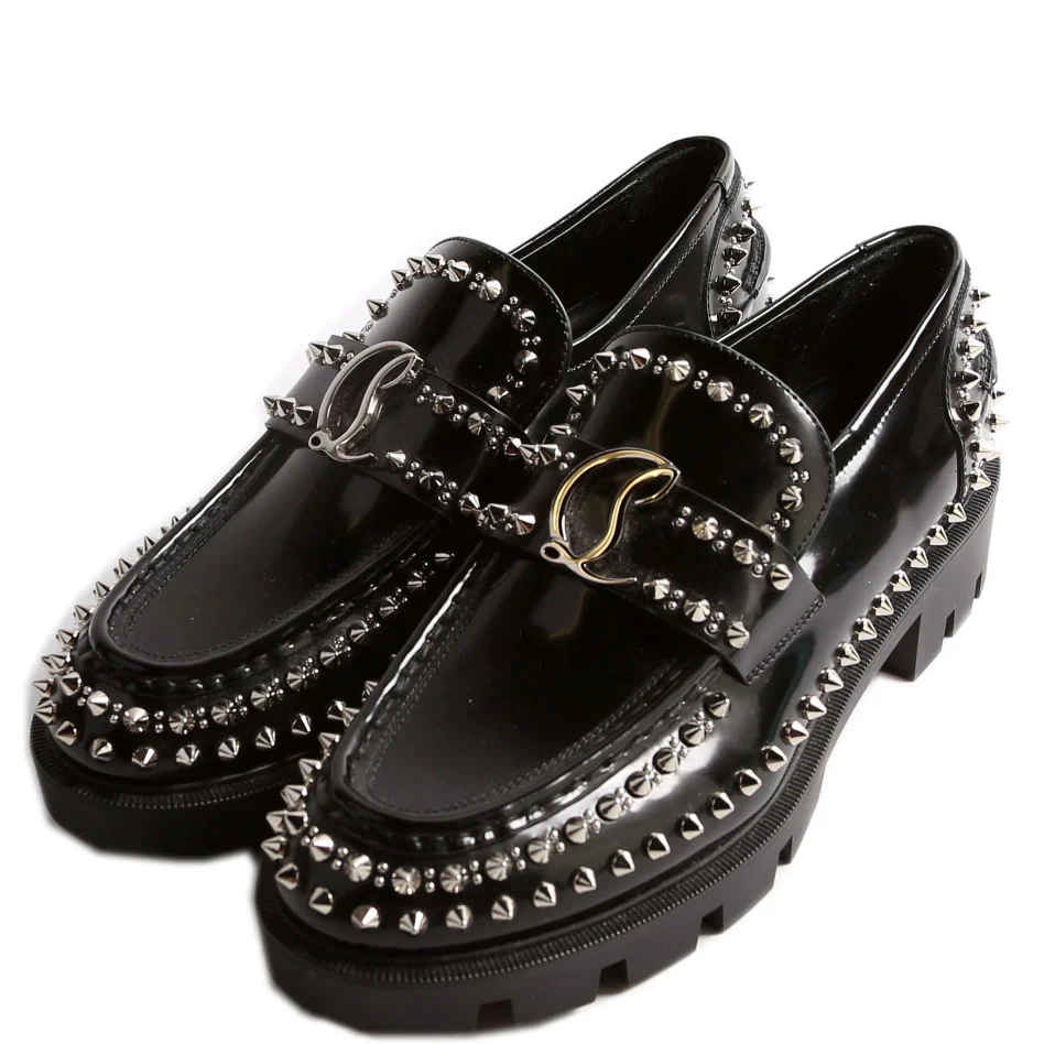Abrasivato Spike Loafers Size 40 Black