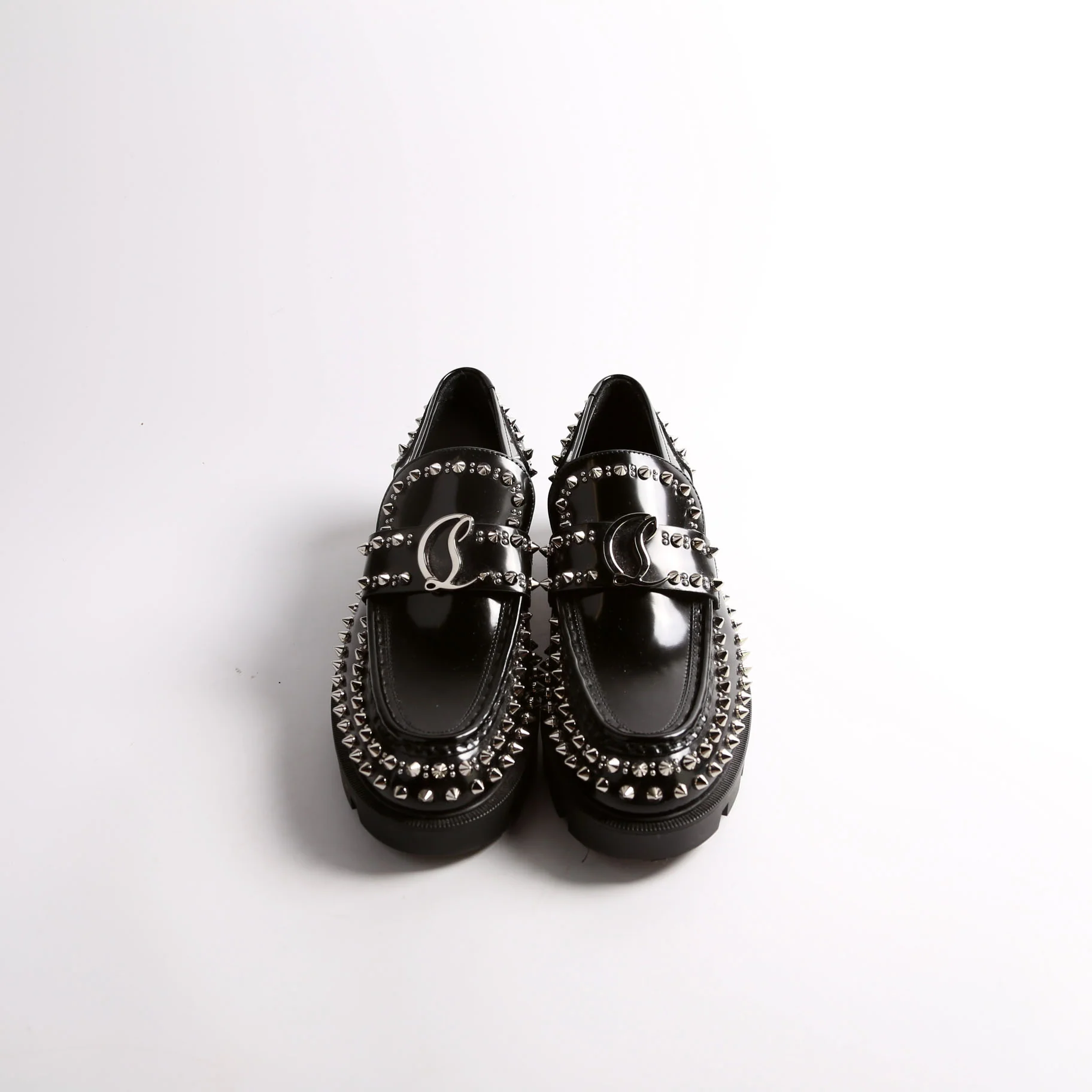 Abrasivato Spike Loafers Size 40 Black - Image 2