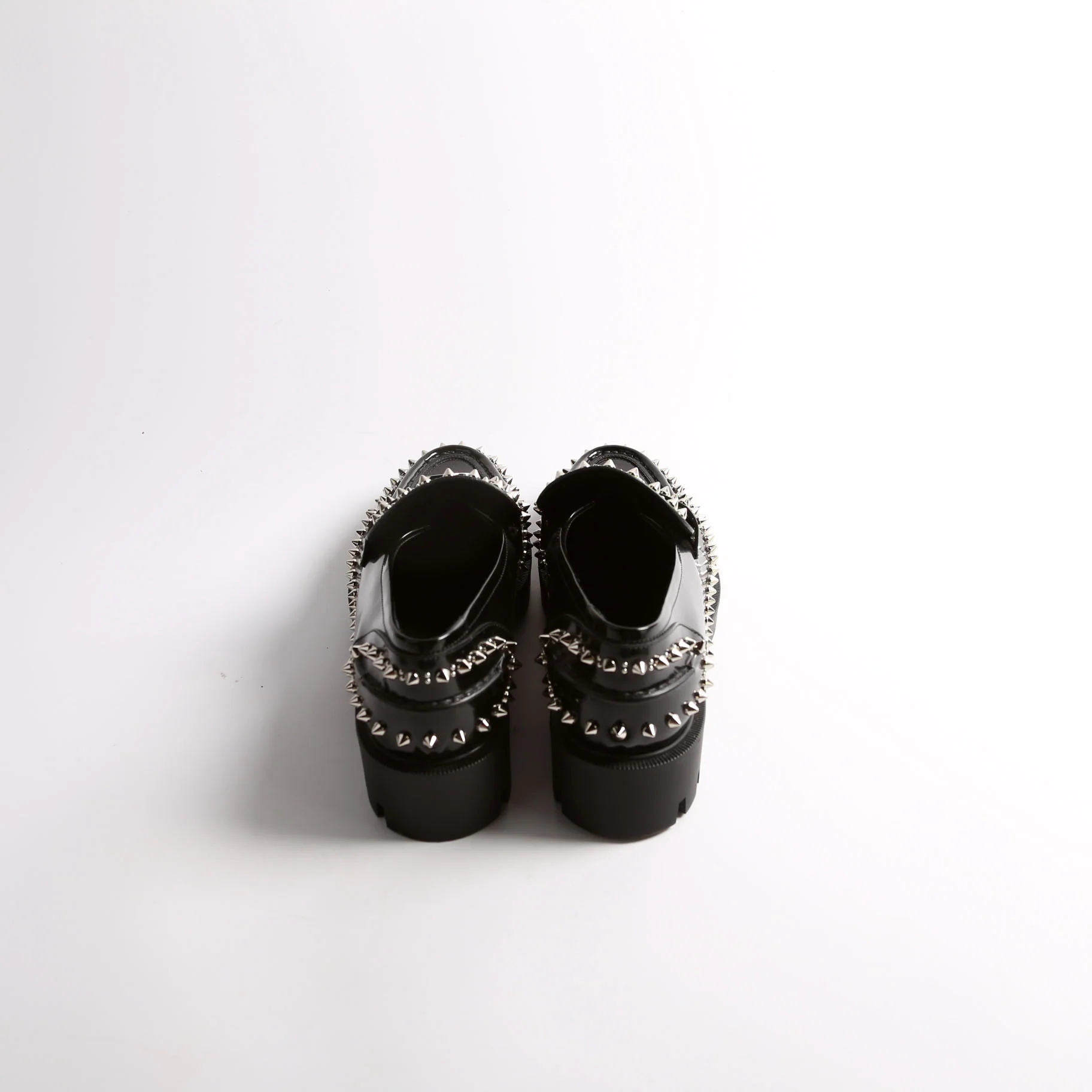 Abrasivato Spike Loafers Size 40 Black - Image 4