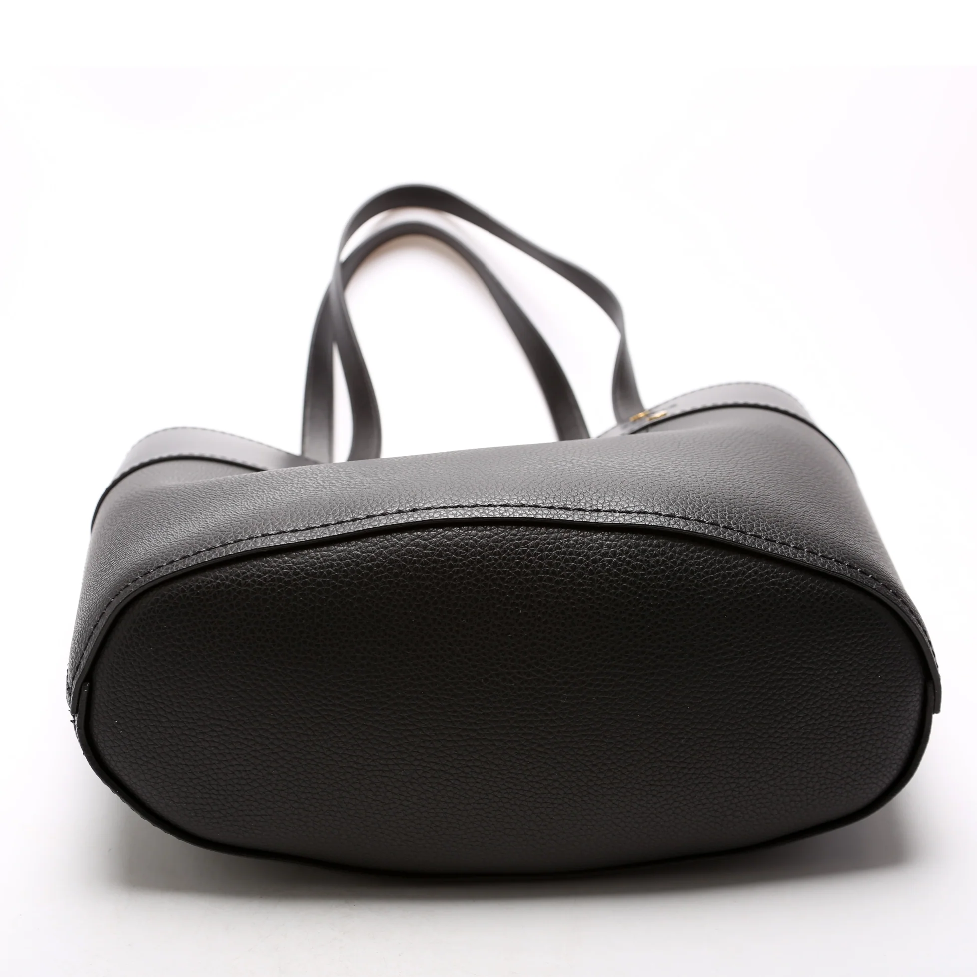 Aby Grain Leather Small Tote Black - Image 4