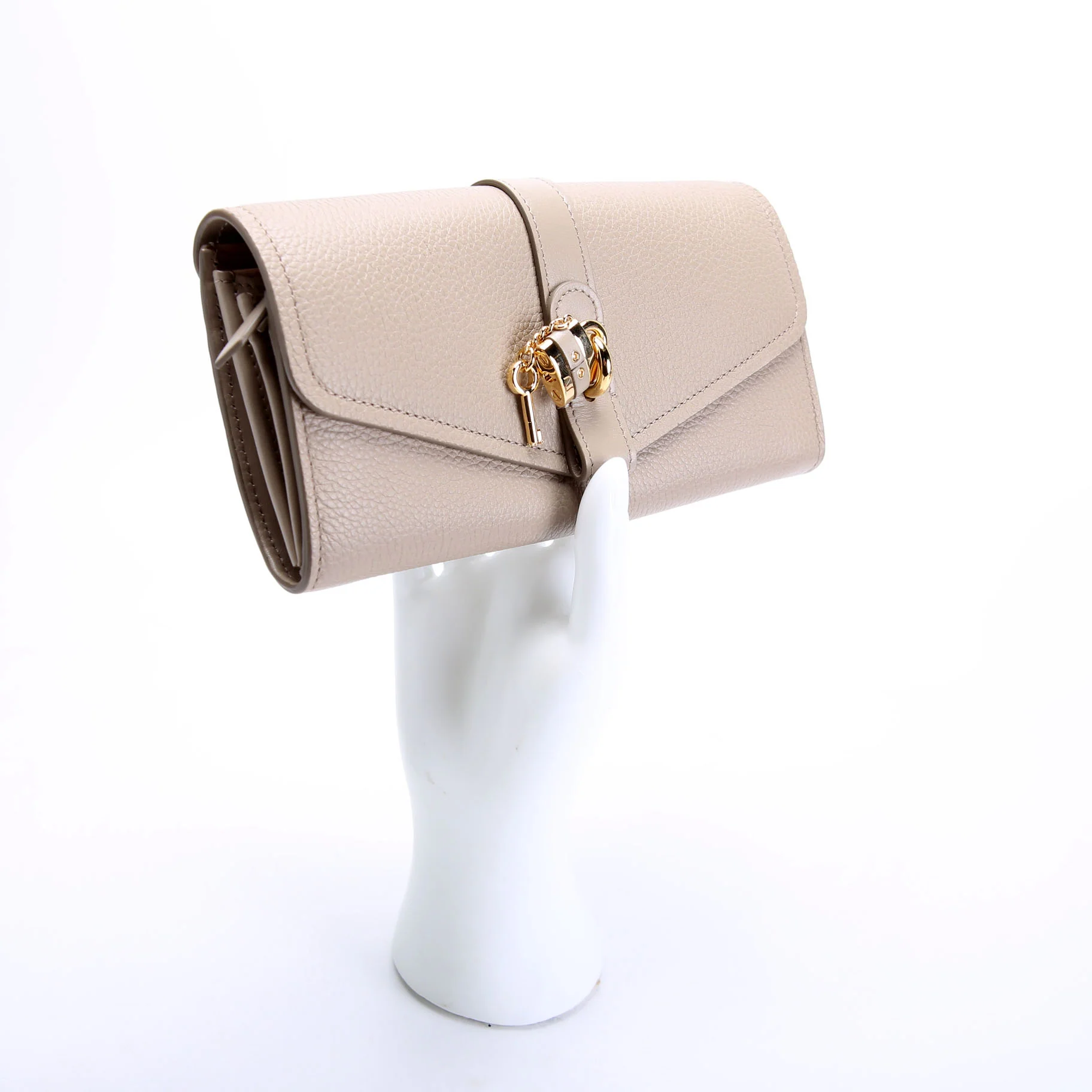Aby Long Flap Wallet Taupe - Image 8
