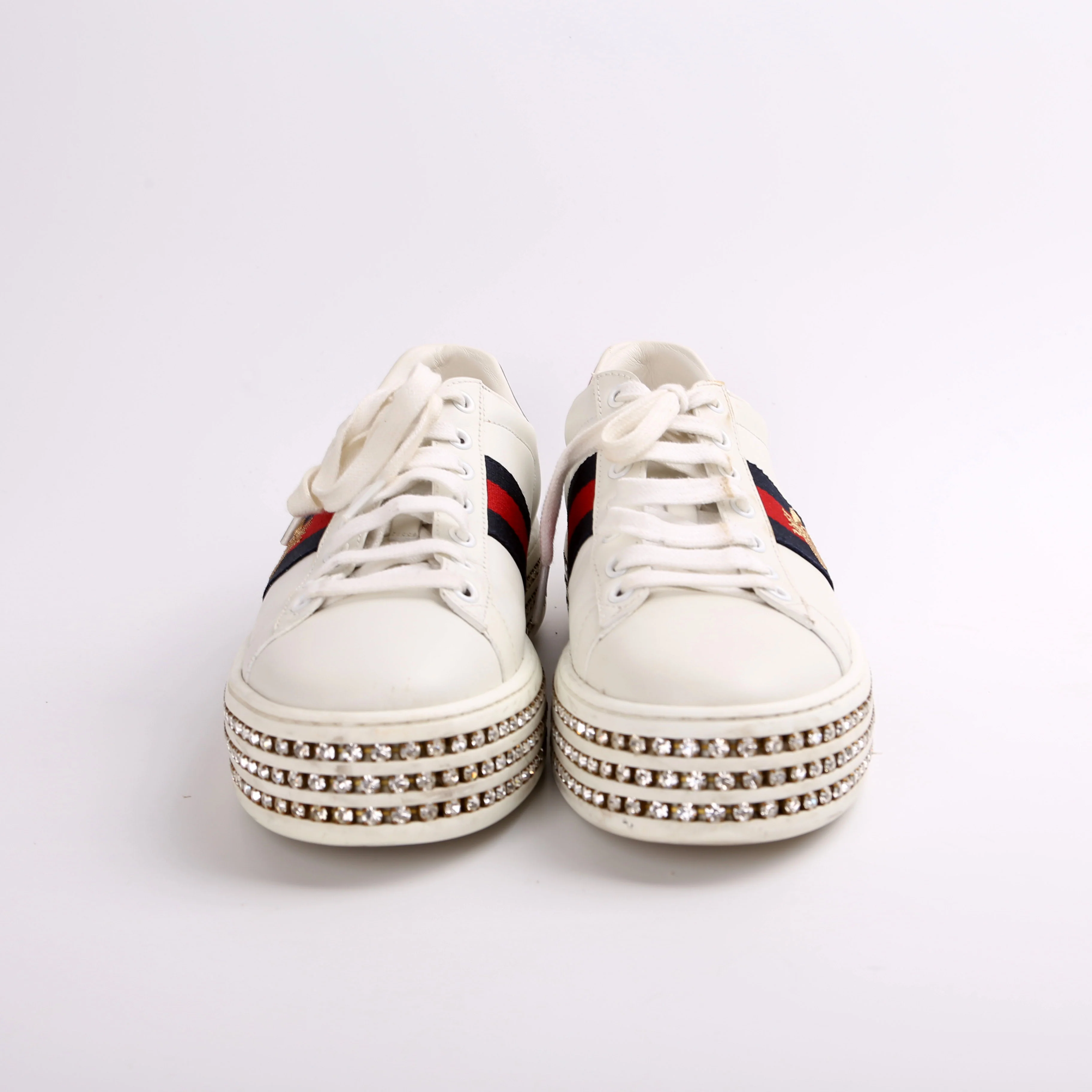 Ace Web Bee Crystal Platforms Sneakers Size 38 - Image 2