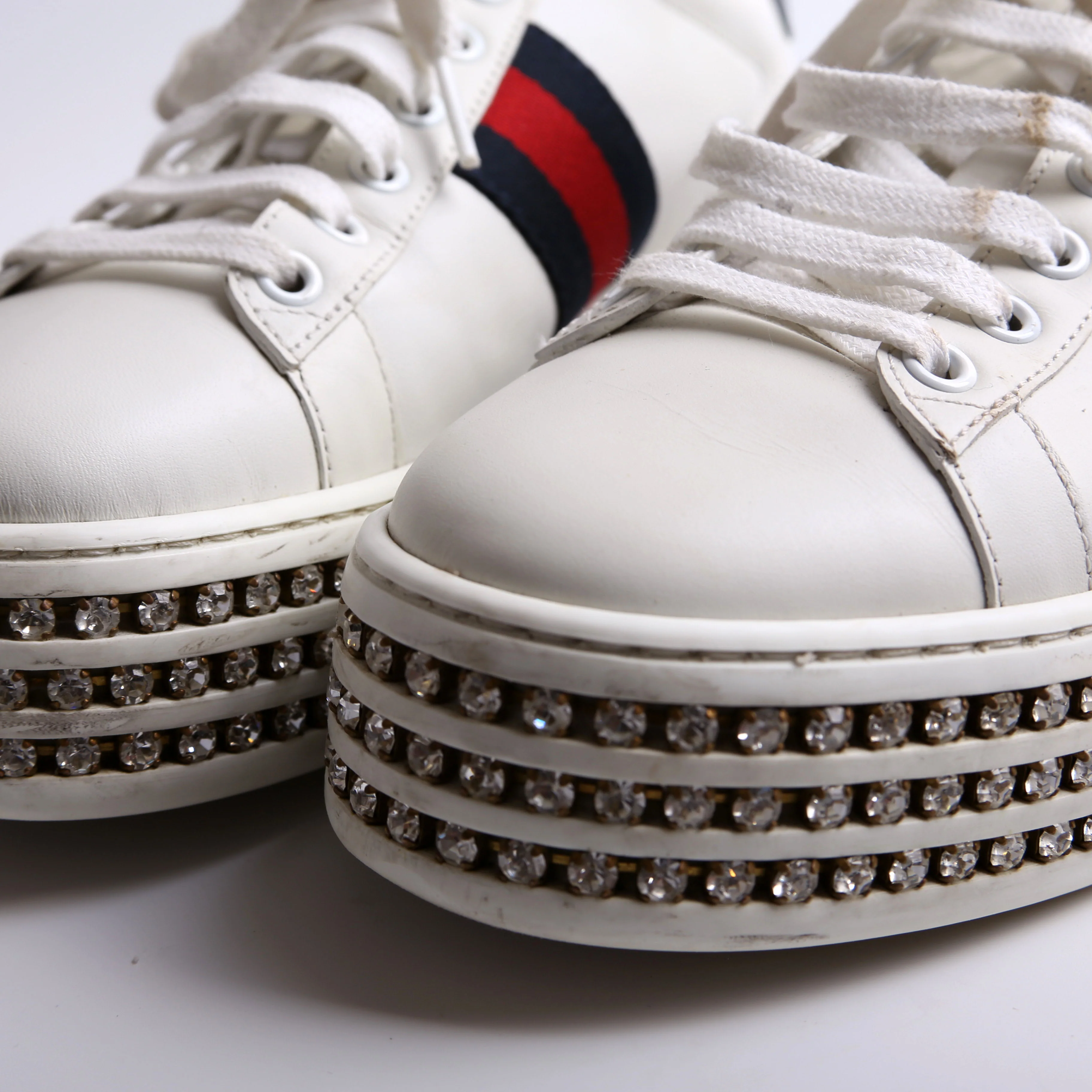 Ace Web Bee Crystal Platforms Sneakers Size 38 - Image 9