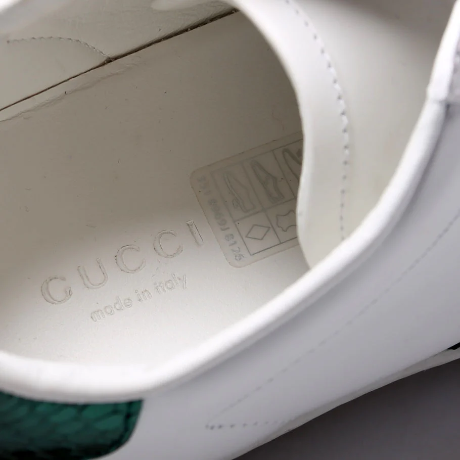 Ace Web Bee Leather Sneakers Size 37.5 - Image 5