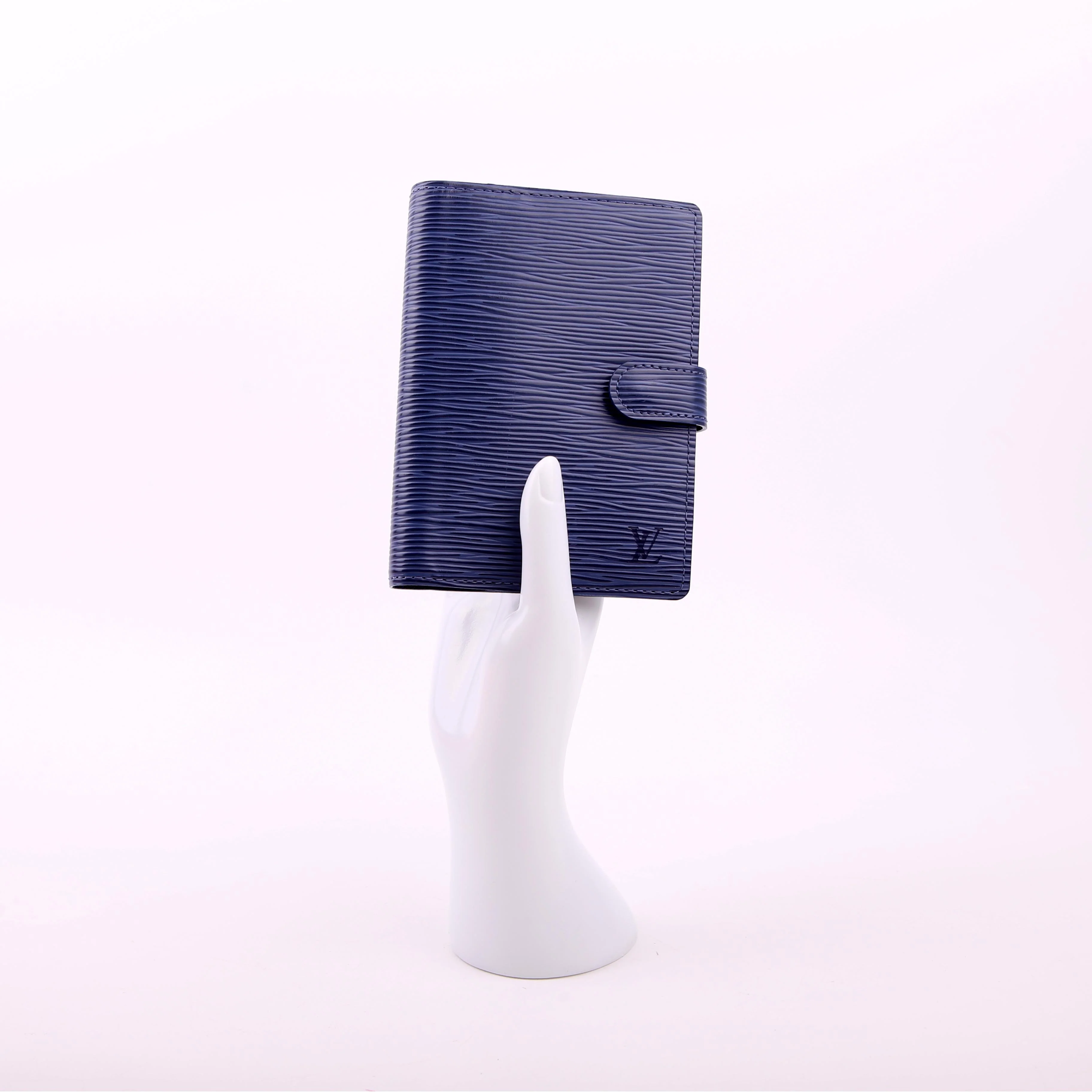 Agenda Medium Ring Epi Blue - Image 11
