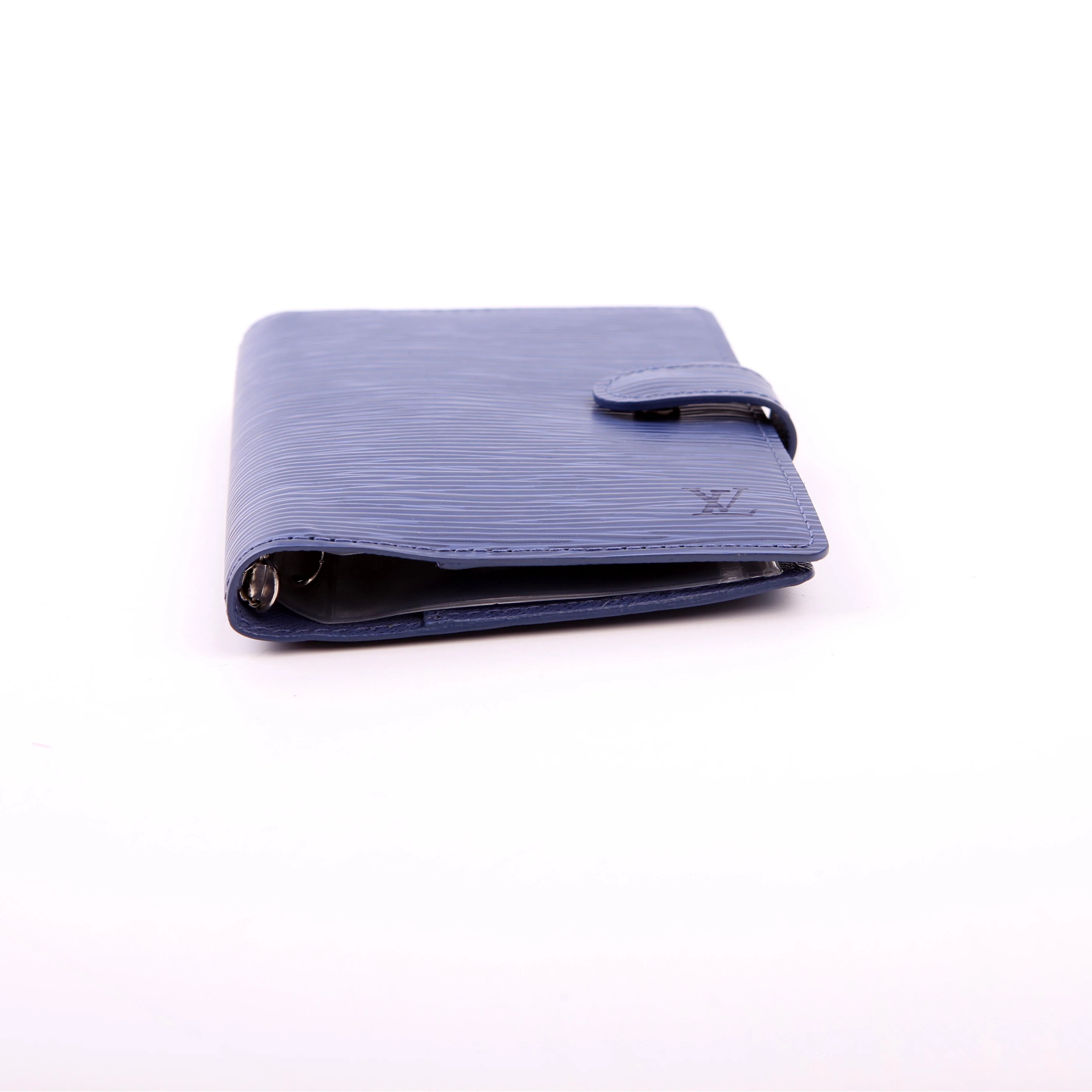 Agenda Medium Ring Epi Blue - Image 4