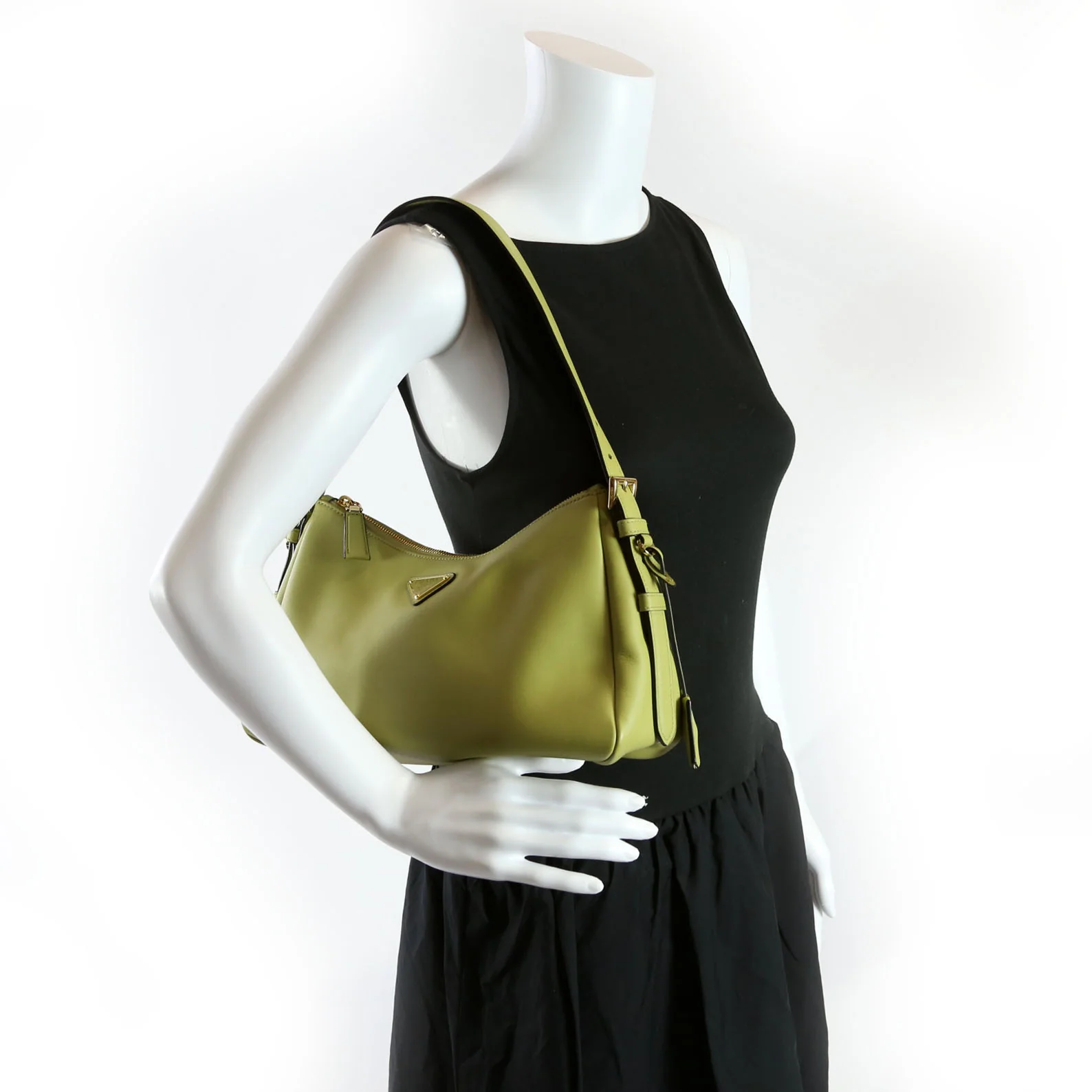 Aimee Shoulder Bag Soft Calfskin Green - Image 14