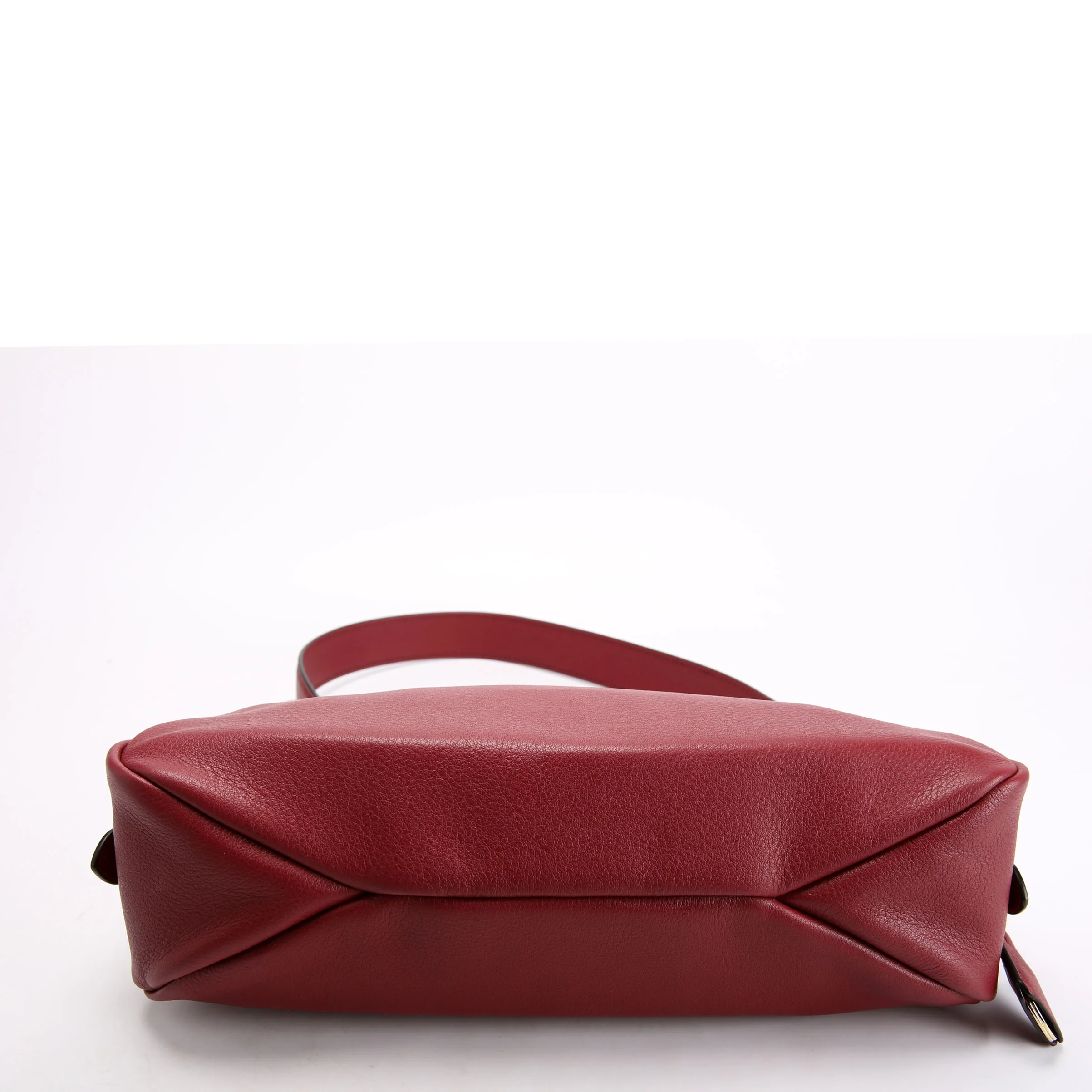 Aimee Shoulder Bag soft Calfskin Medium Burgundy/Black - Image 4