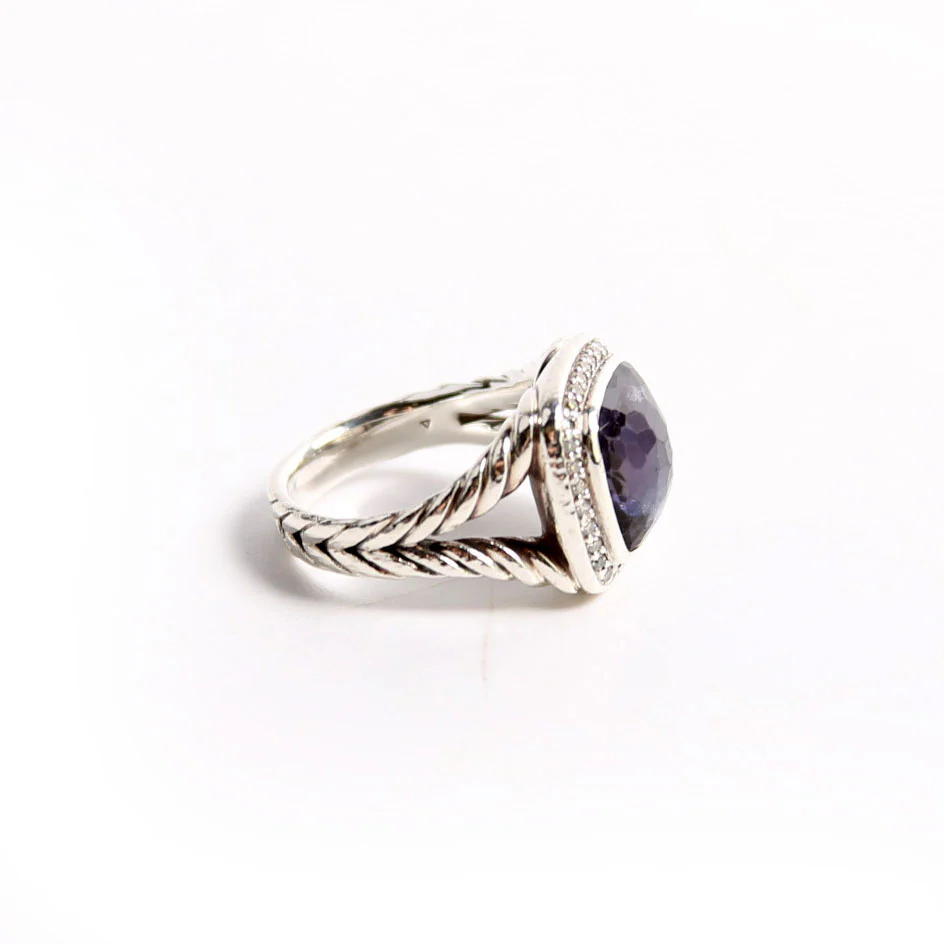 Albion 14MM Black Orchid/Pave/925 Size 6.5 - Image 4
