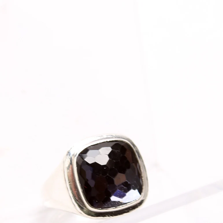Albion Signet Ring Black Size 7 Orchid/925 - Image 2