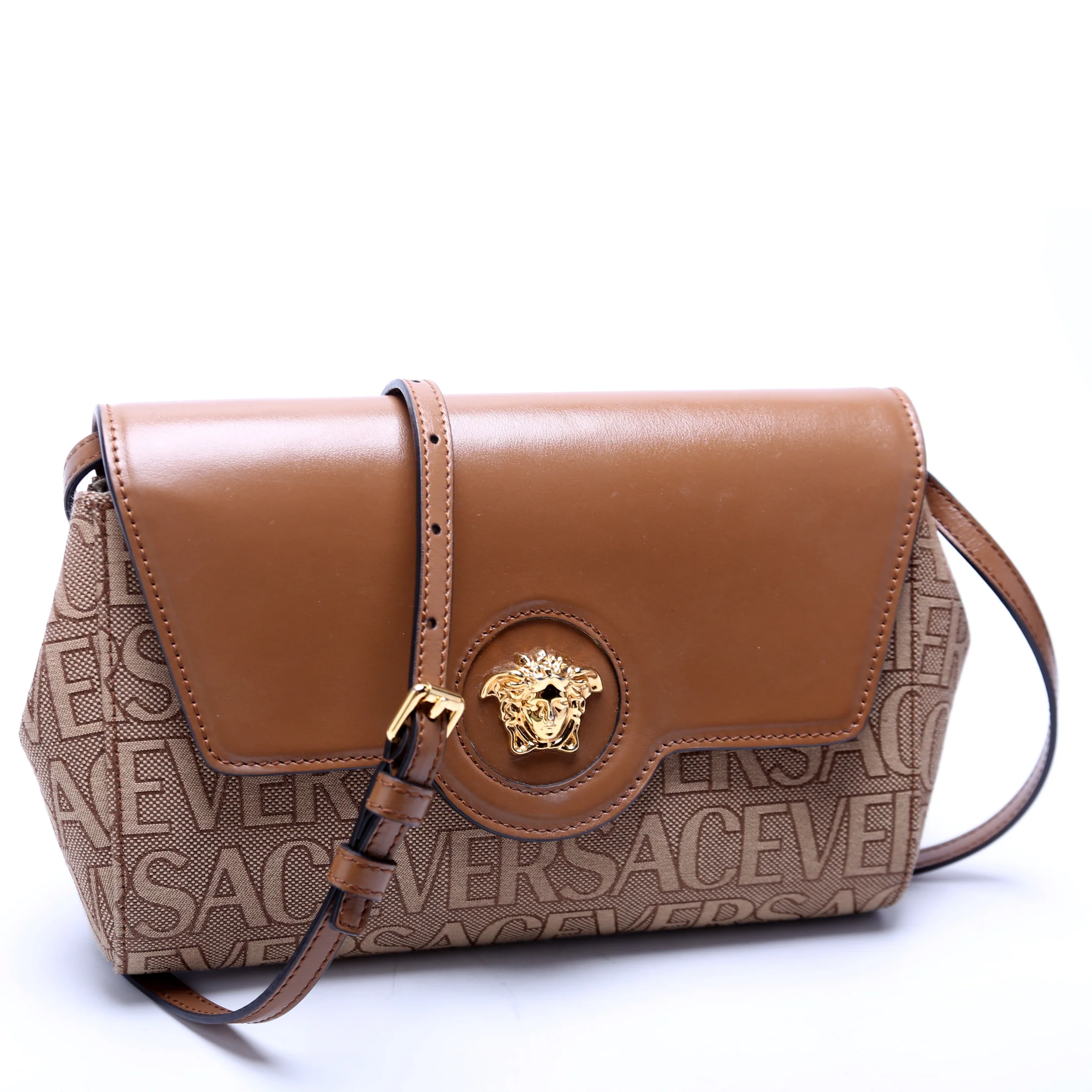 Allover La Medusa Crossbody Brown - Image 2