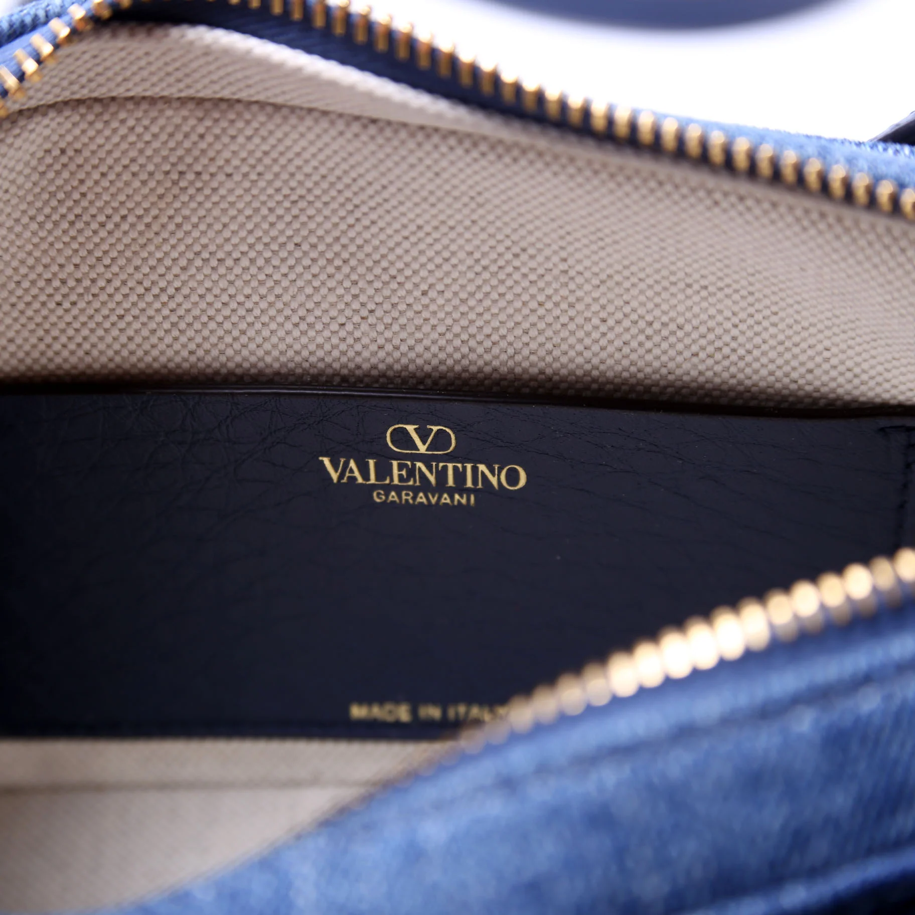 Alltime Mini Denim Crossbody Denim/Gold - Image 8