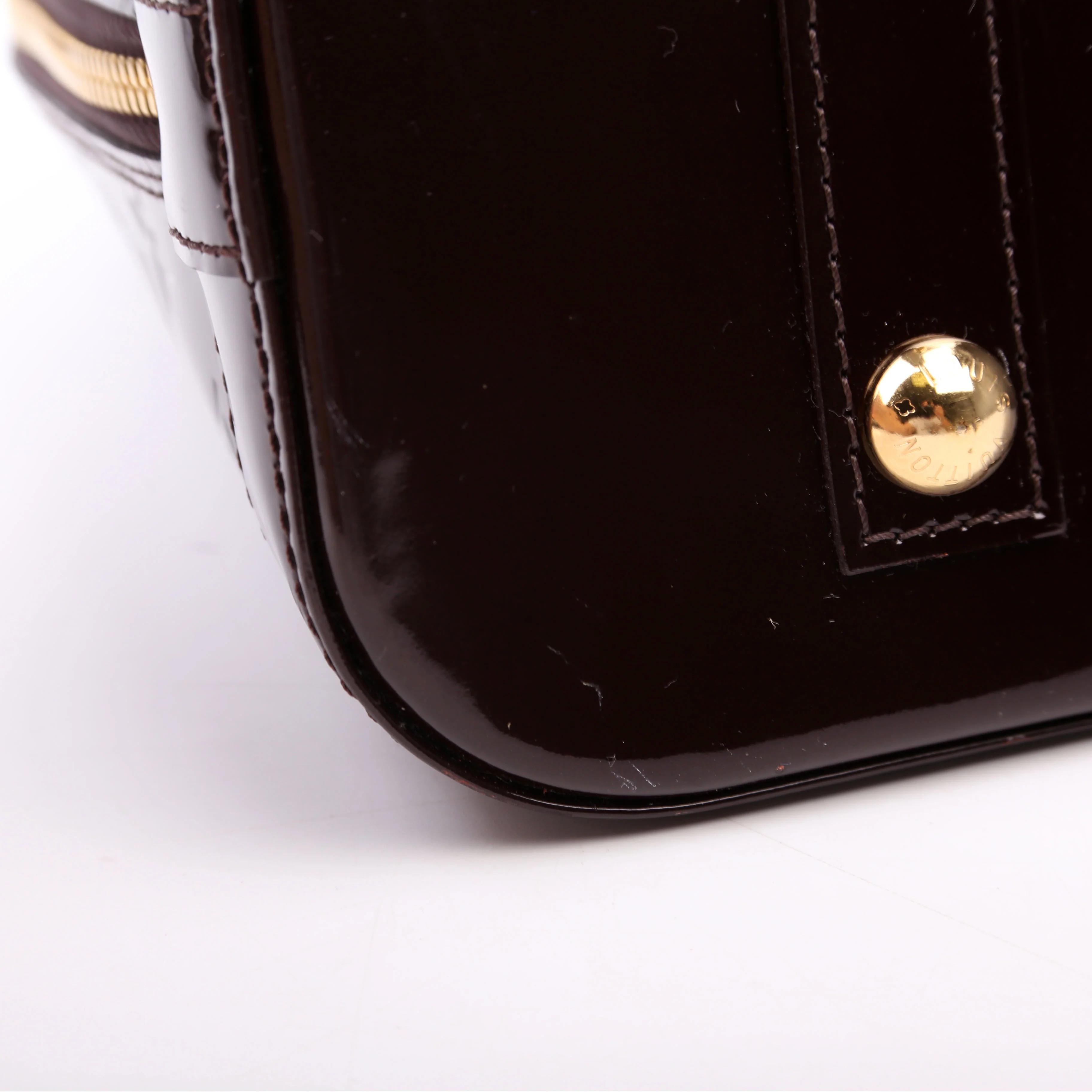 Alma PM Vernis Burgundy - Image 8
