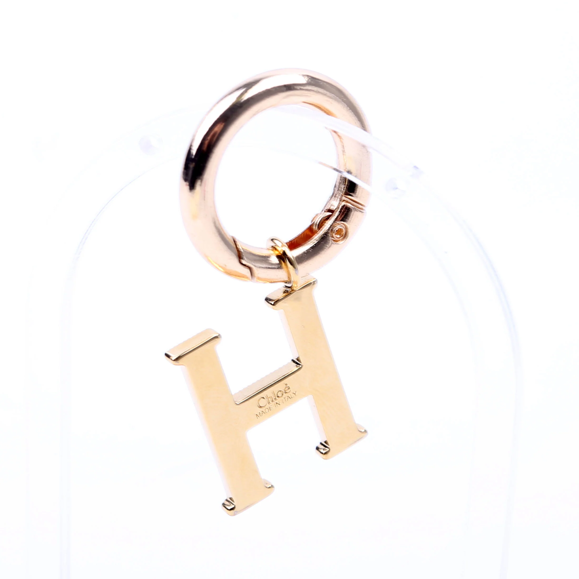 Alphabet H Bag Charm Gold - Image 2