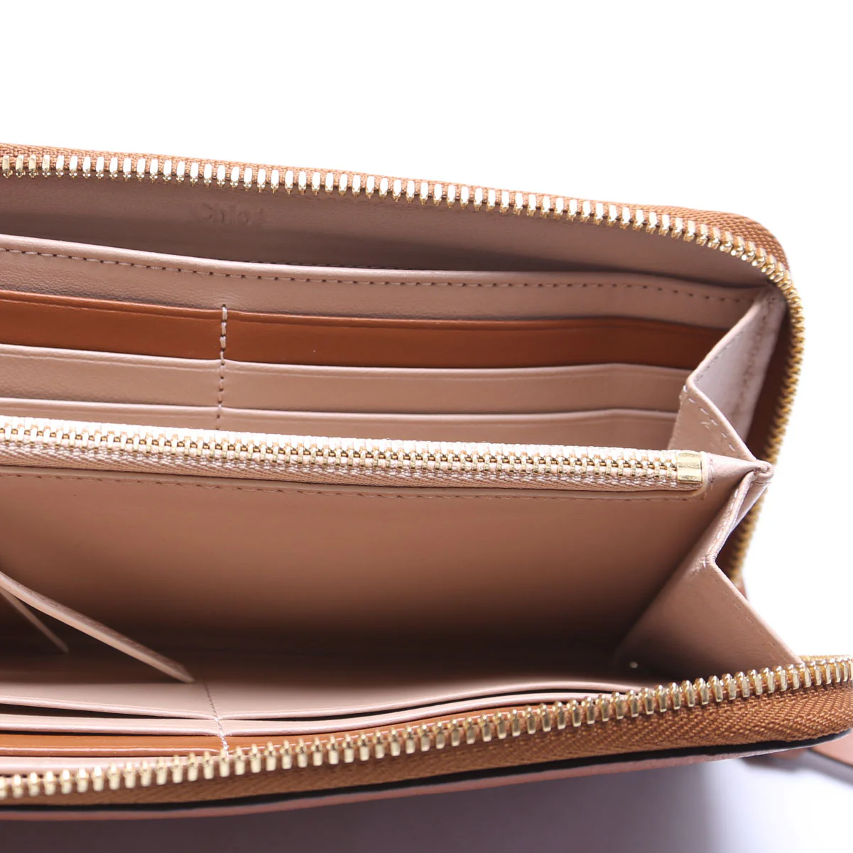 Alphabet Zip Around Wallet Brown - Image 7