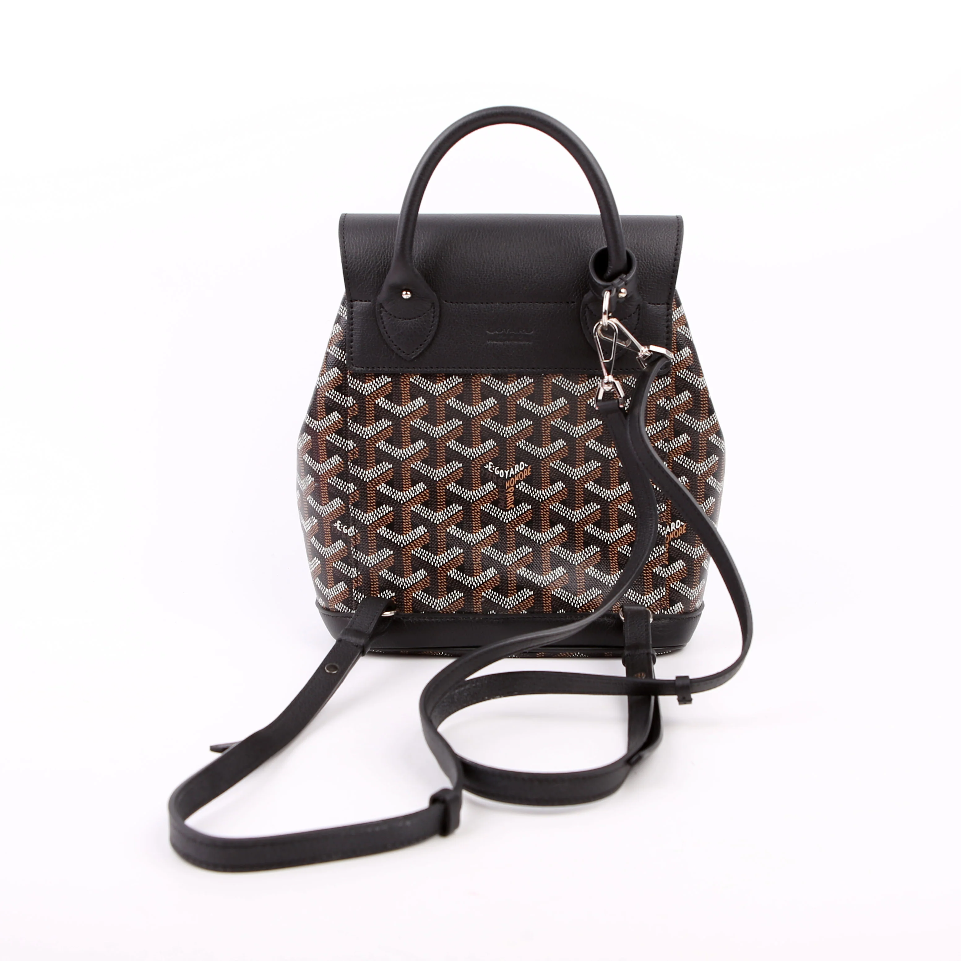 Alpin Mini Backpack Goyardine Canvas Black - Image 3