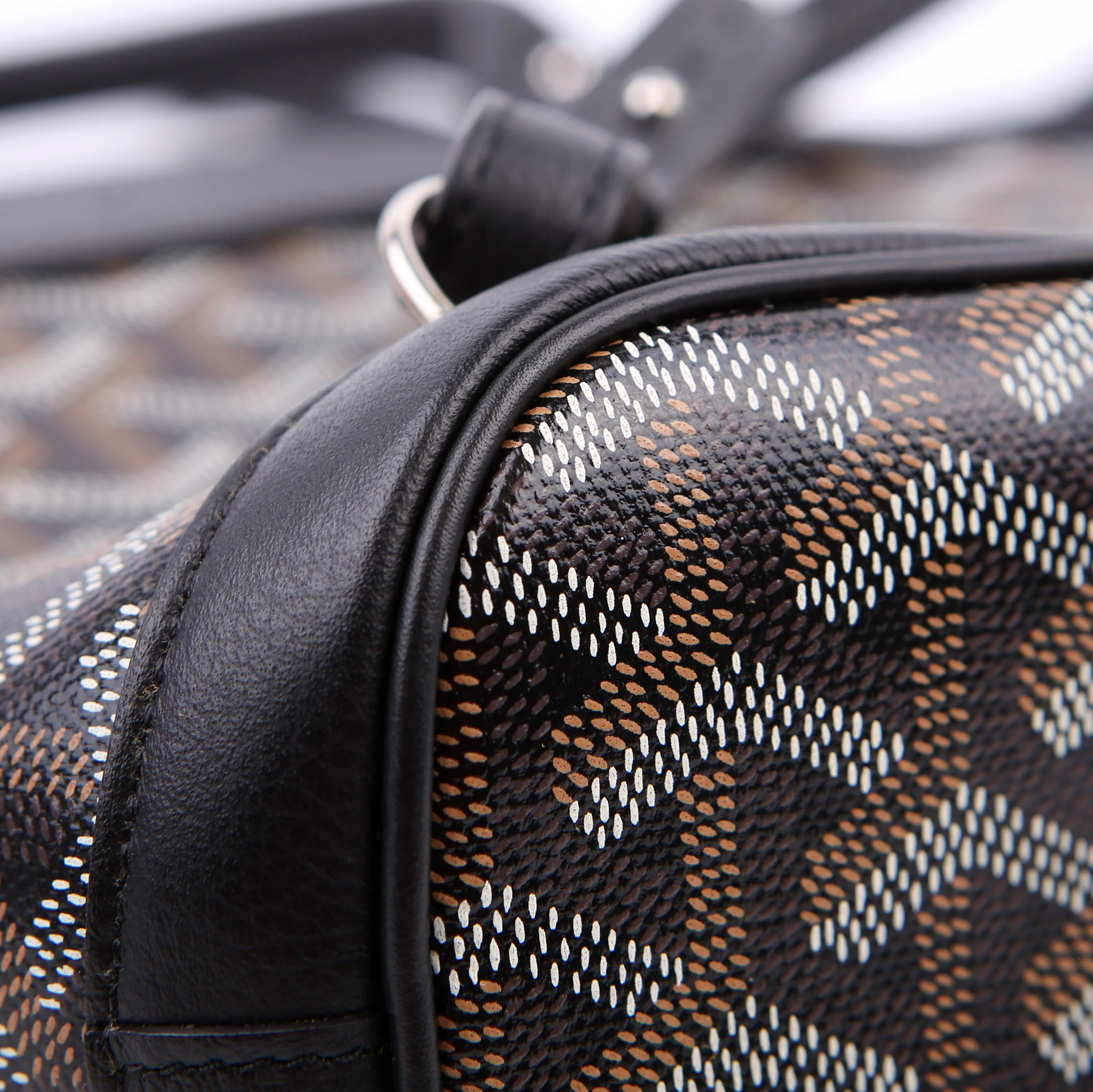 Alpin Mini Backpack Goyardine Canvas Black - Image 7