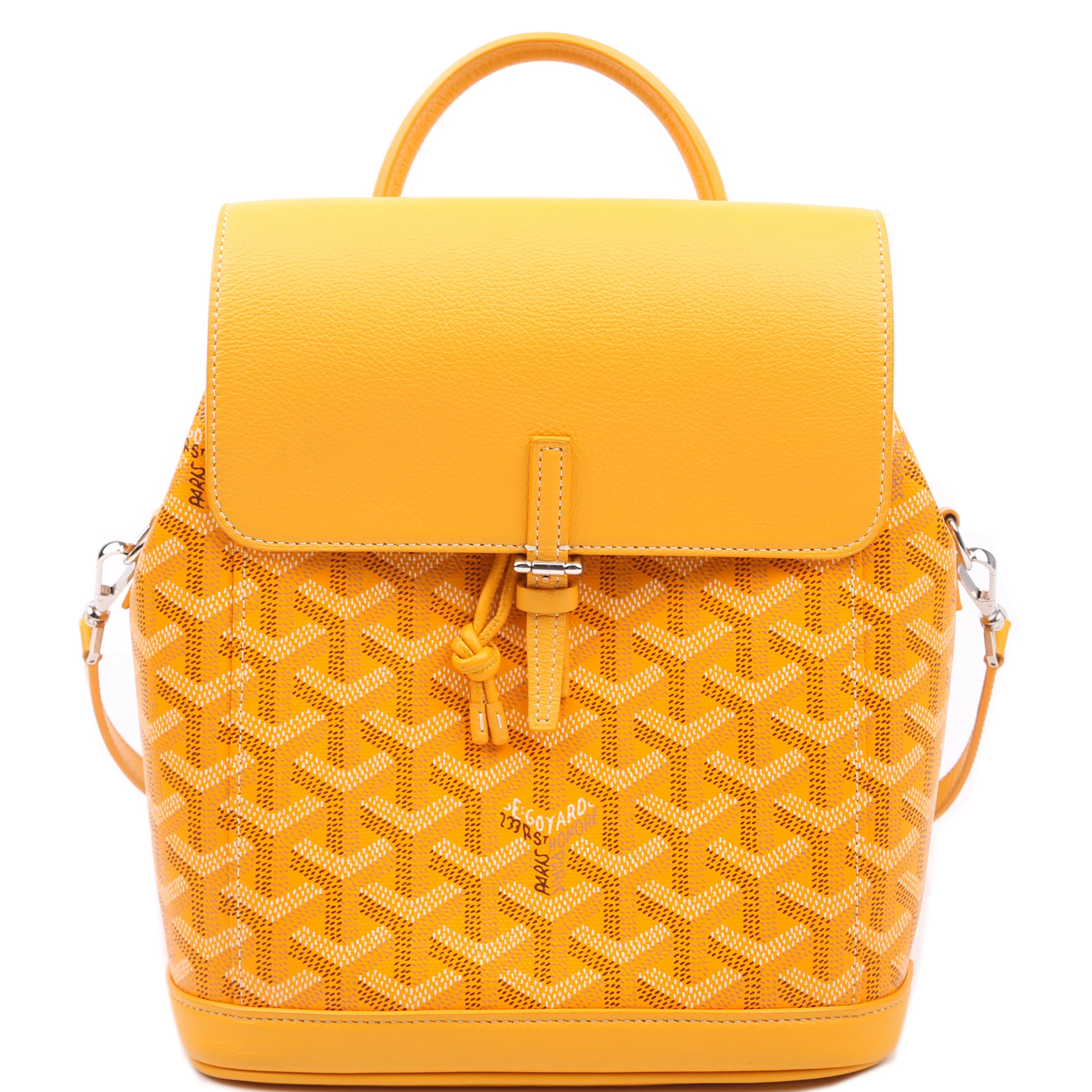 Alpin Mini Backpack Goyardine Canvas Yellow