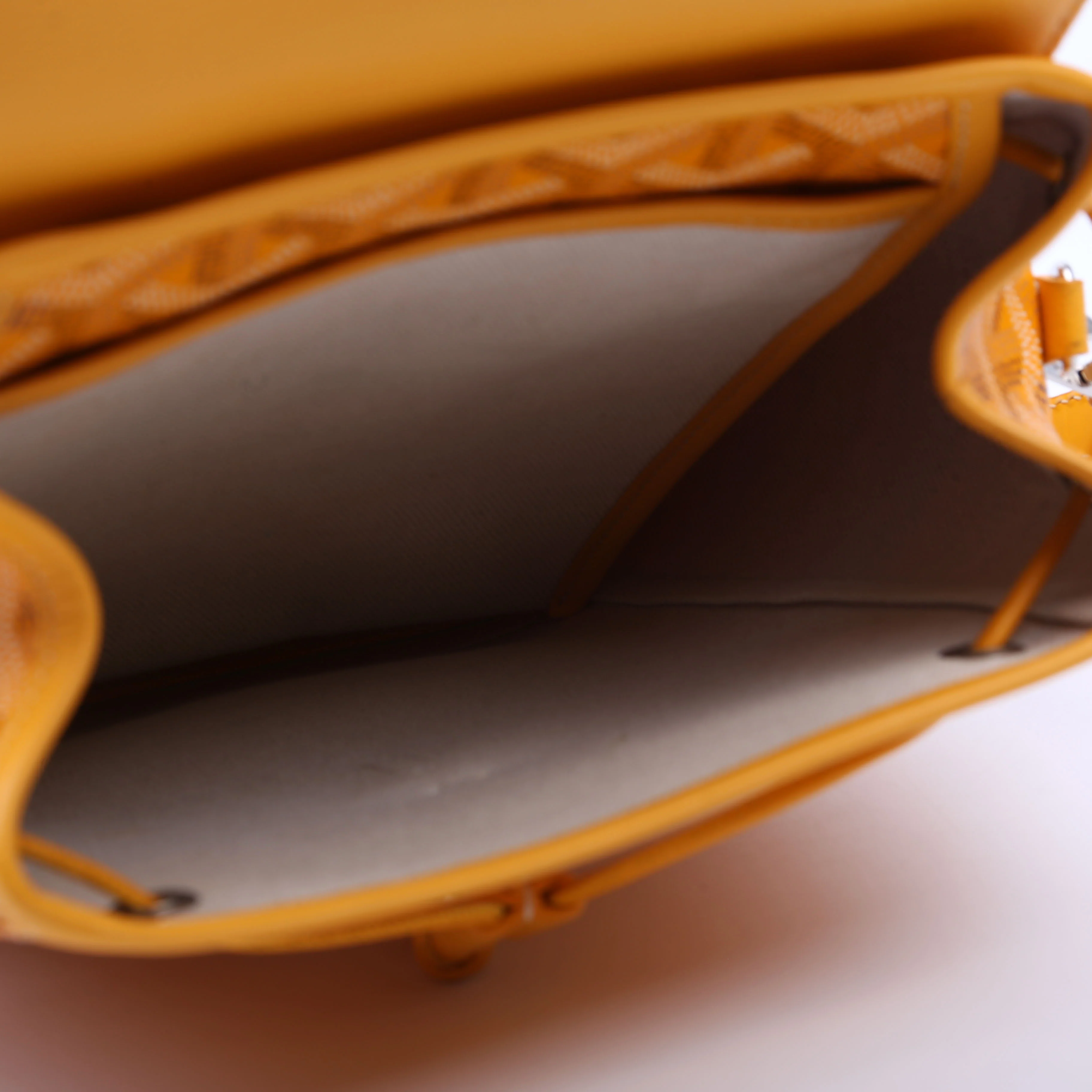 Alpin Mini Backpack Goyardine Canvas Yellow - Image 13