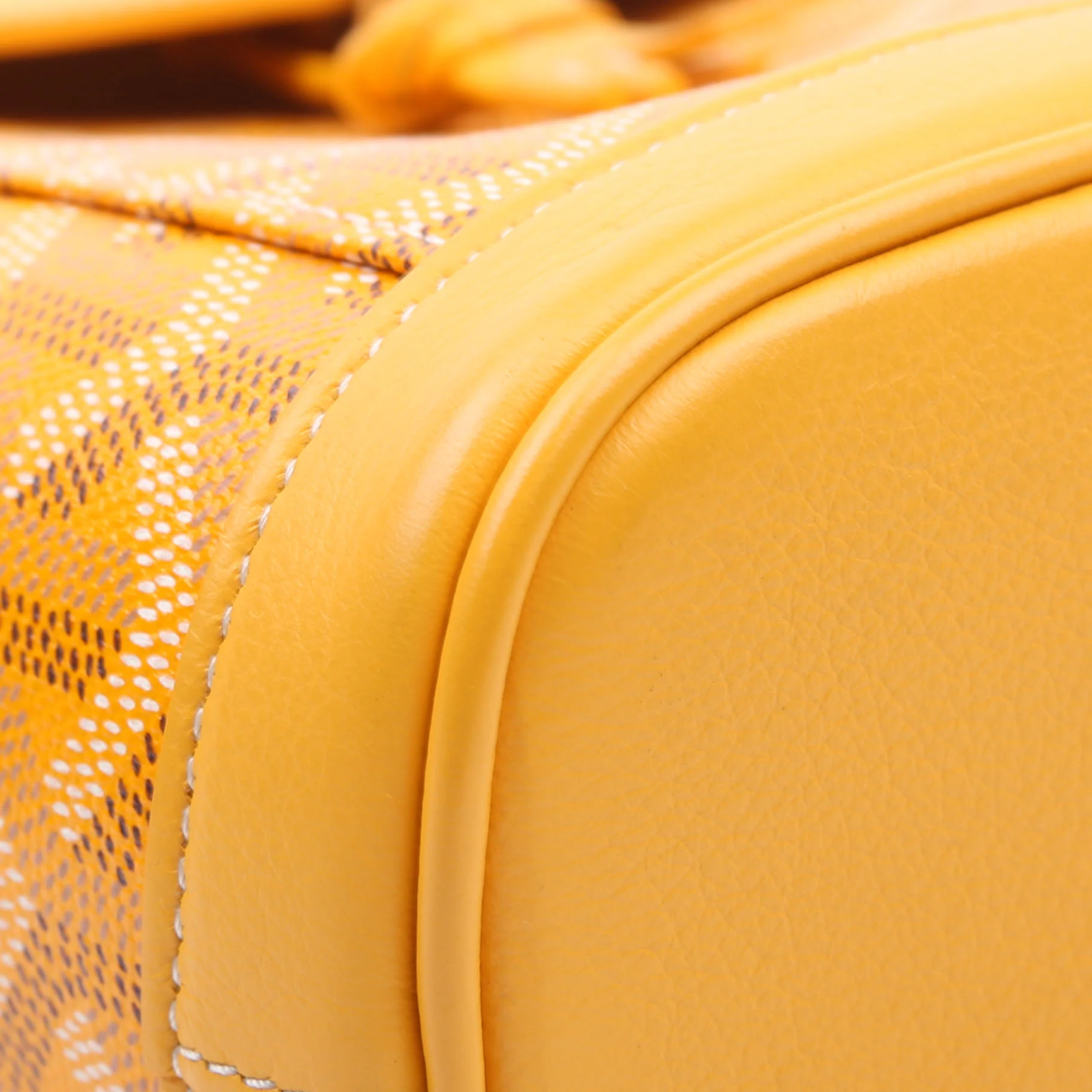 Alpin Mini Backpack Goyardine Canvas Yellow - Image 5