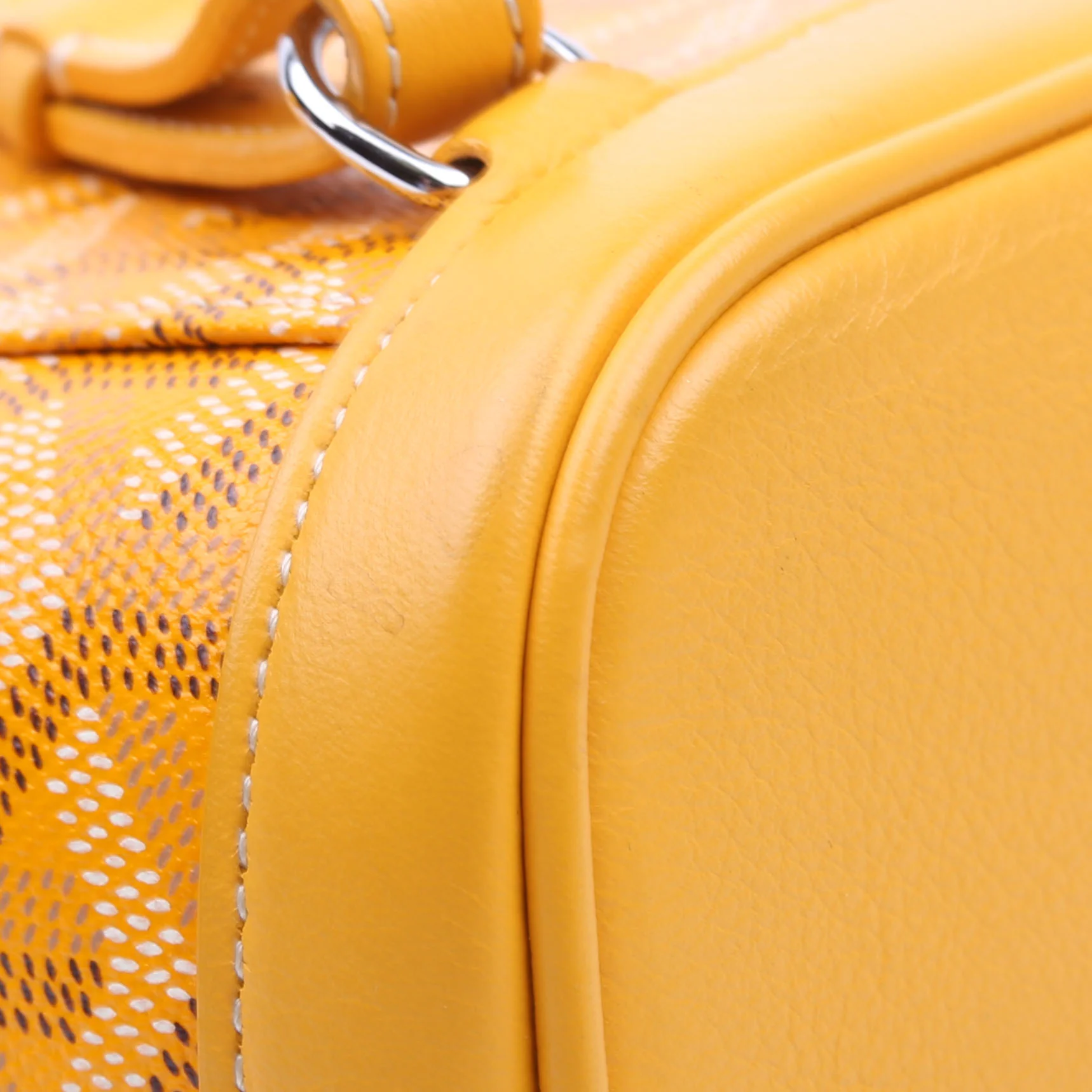 Alpin Mini Backpack Goyardine Canvas Yellow - Image 7