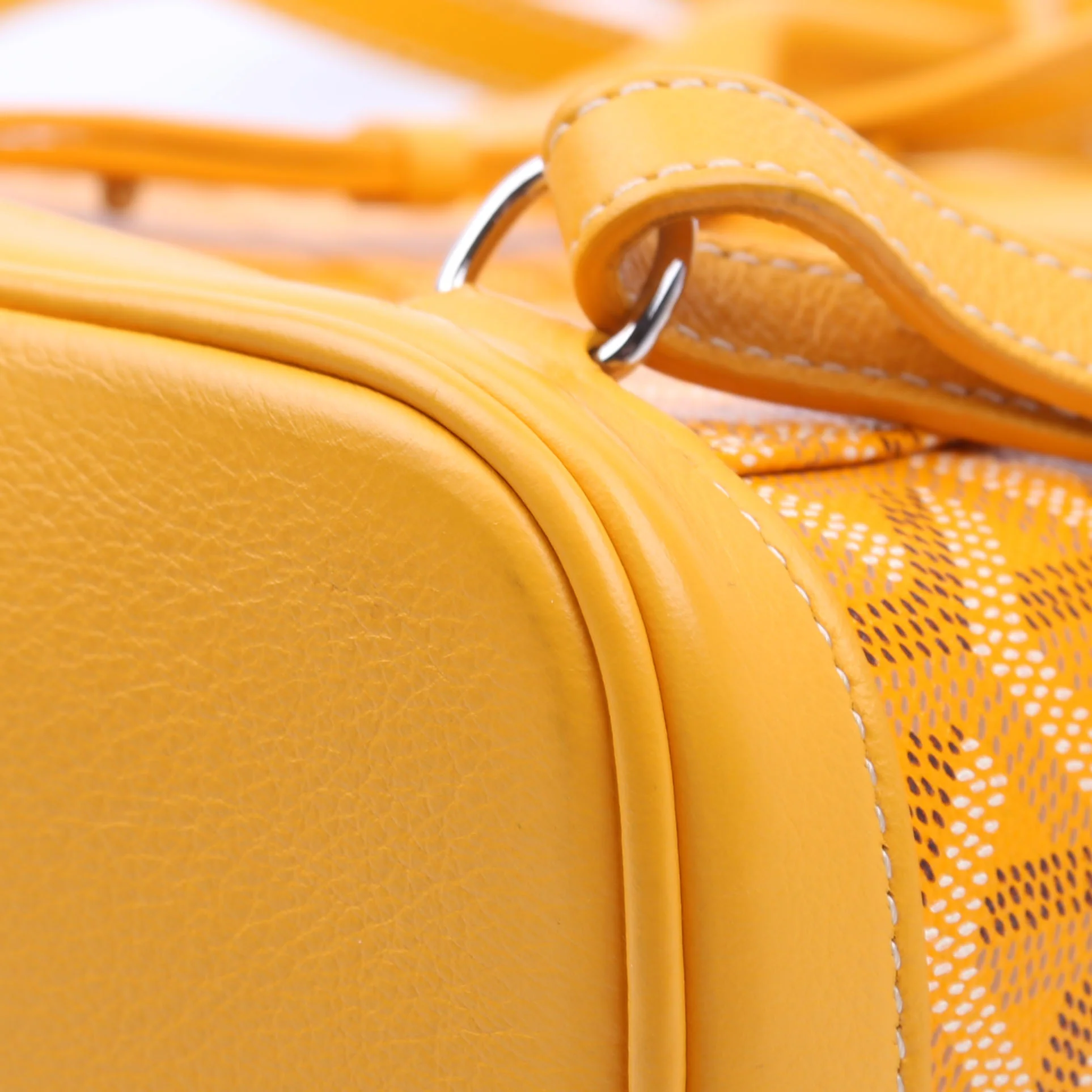 Alpin Mini Backpack Goyardine Canvas Yellow - Image 8