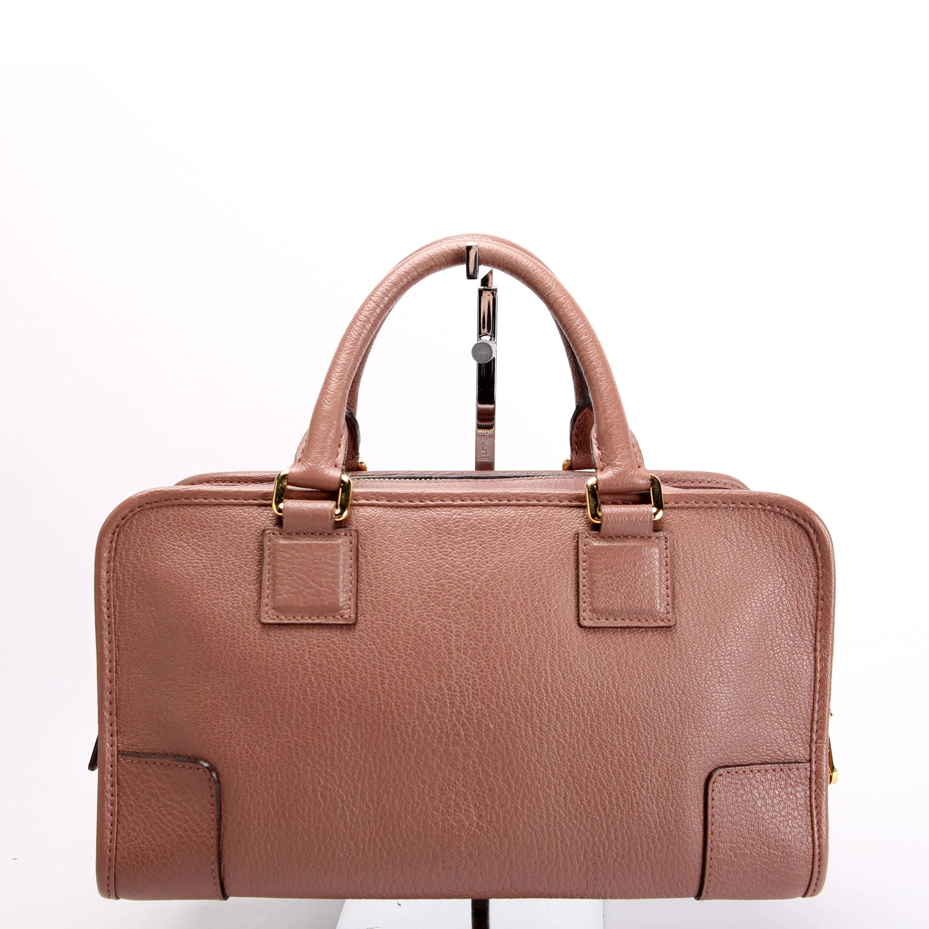 Amazona 36 Leather Satchel Mauve - Image 3