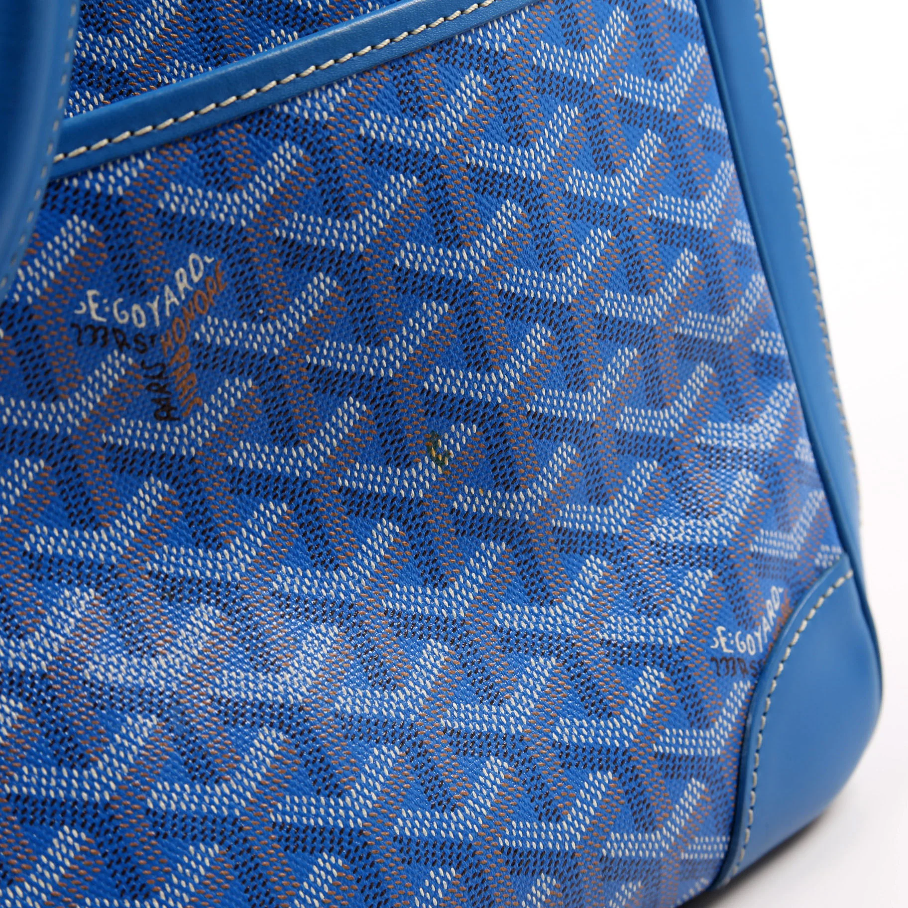 Ambassade MM Briefcase Goyardine Canvas Blue - Image 6