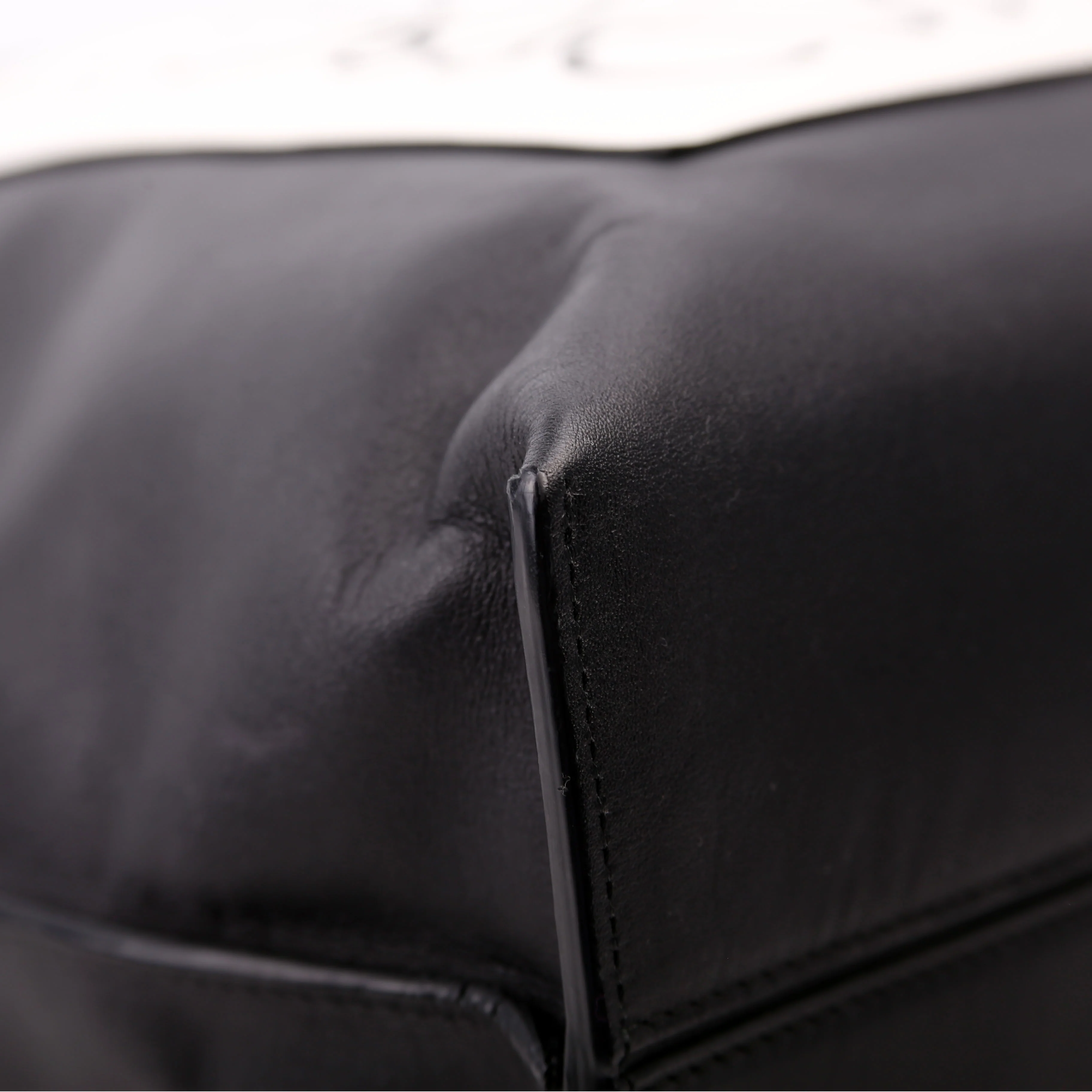 Anagram Logo Shopping Tote Leather Black - Image 5