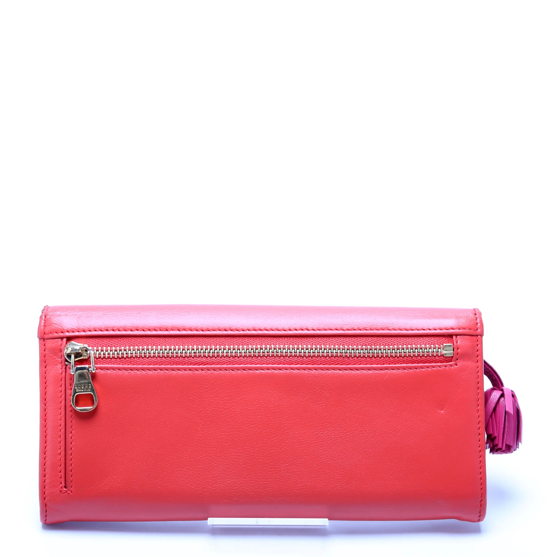 Anagram Tassel Long Wallet Orange - Image 3