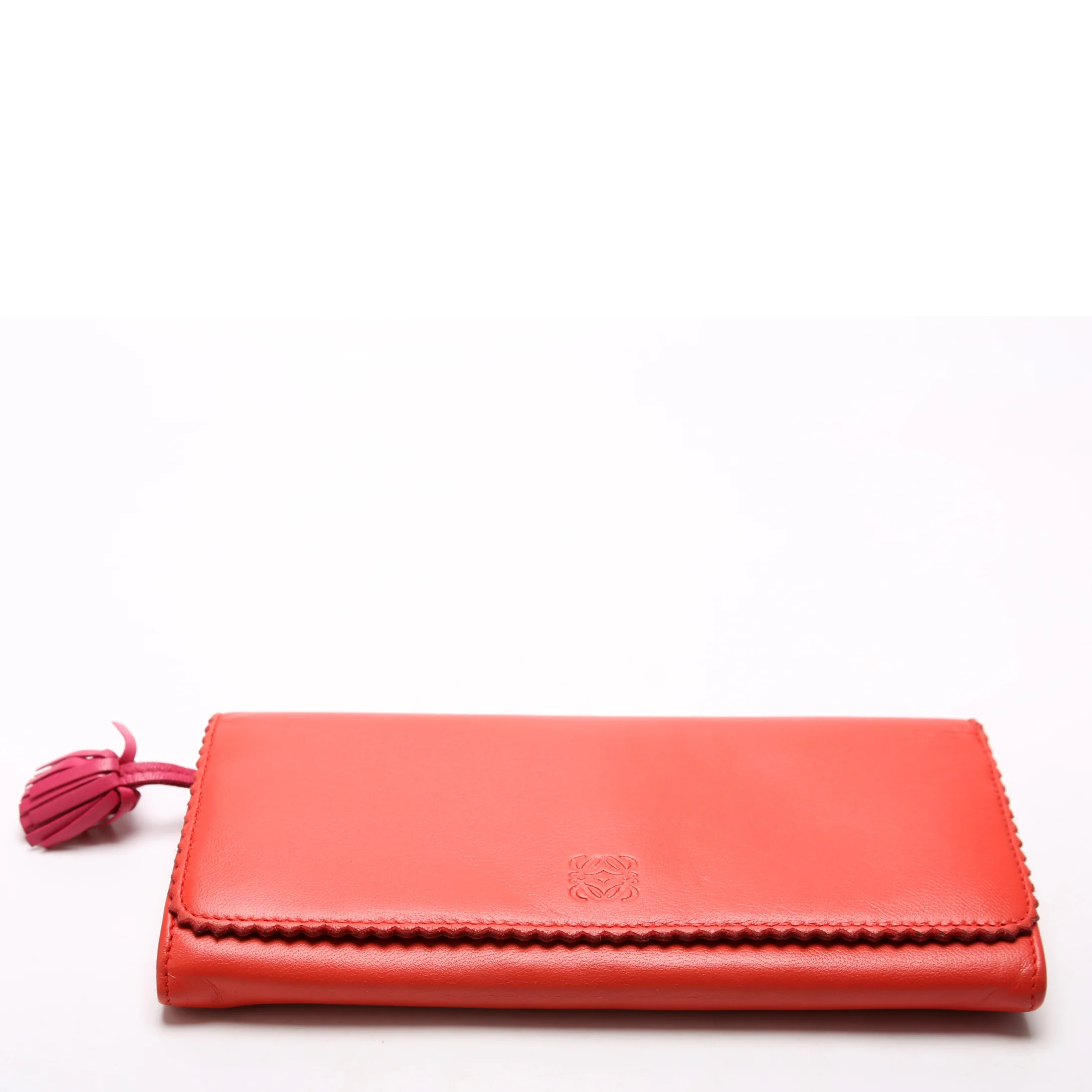 Anagram Tassel Long Wallet Orange - Image 4