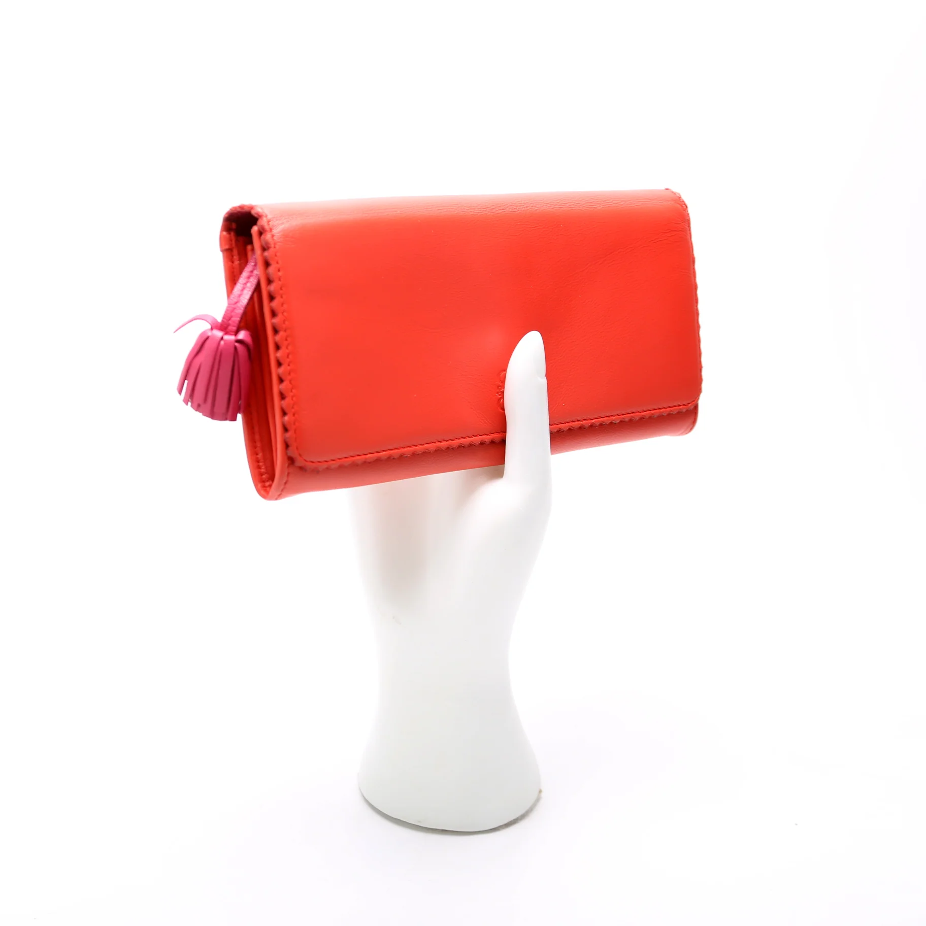 Anagram Tassel Long Wallet Orange - Image 9
