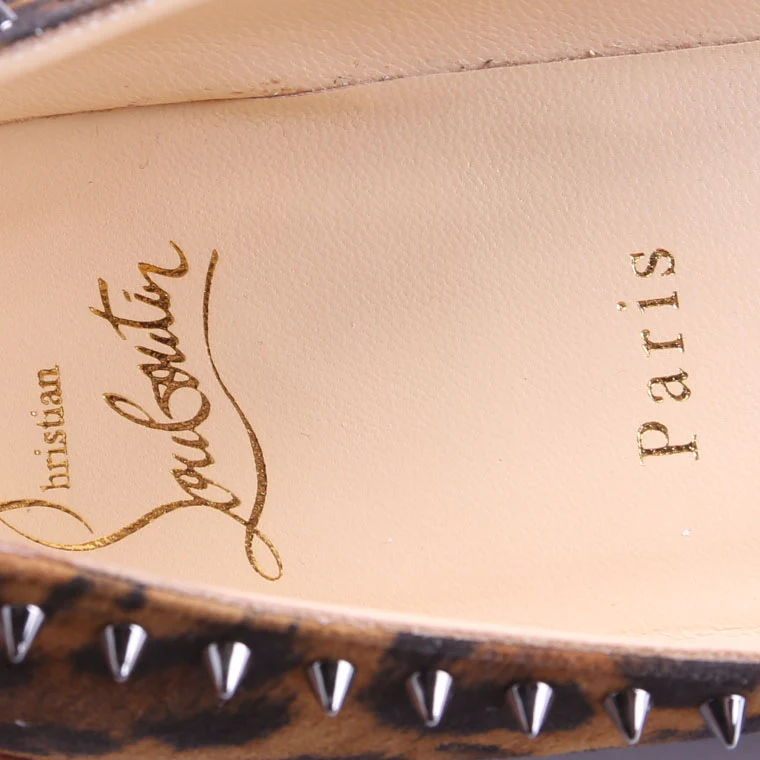 Anjalina Leopard Flats Size 40 - Image 5