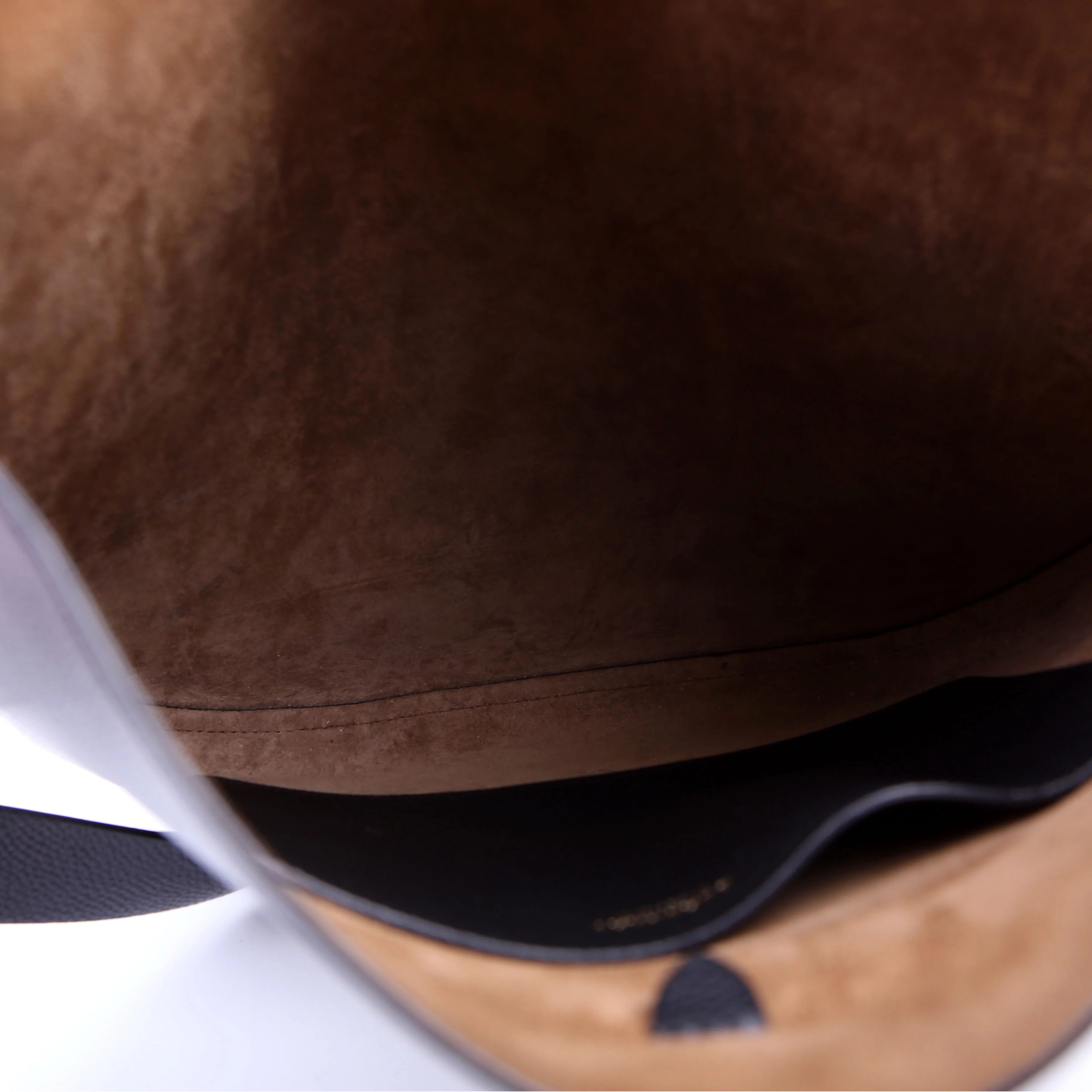 Anne Grain Calfskin Saddle Bag Black - Image 11
