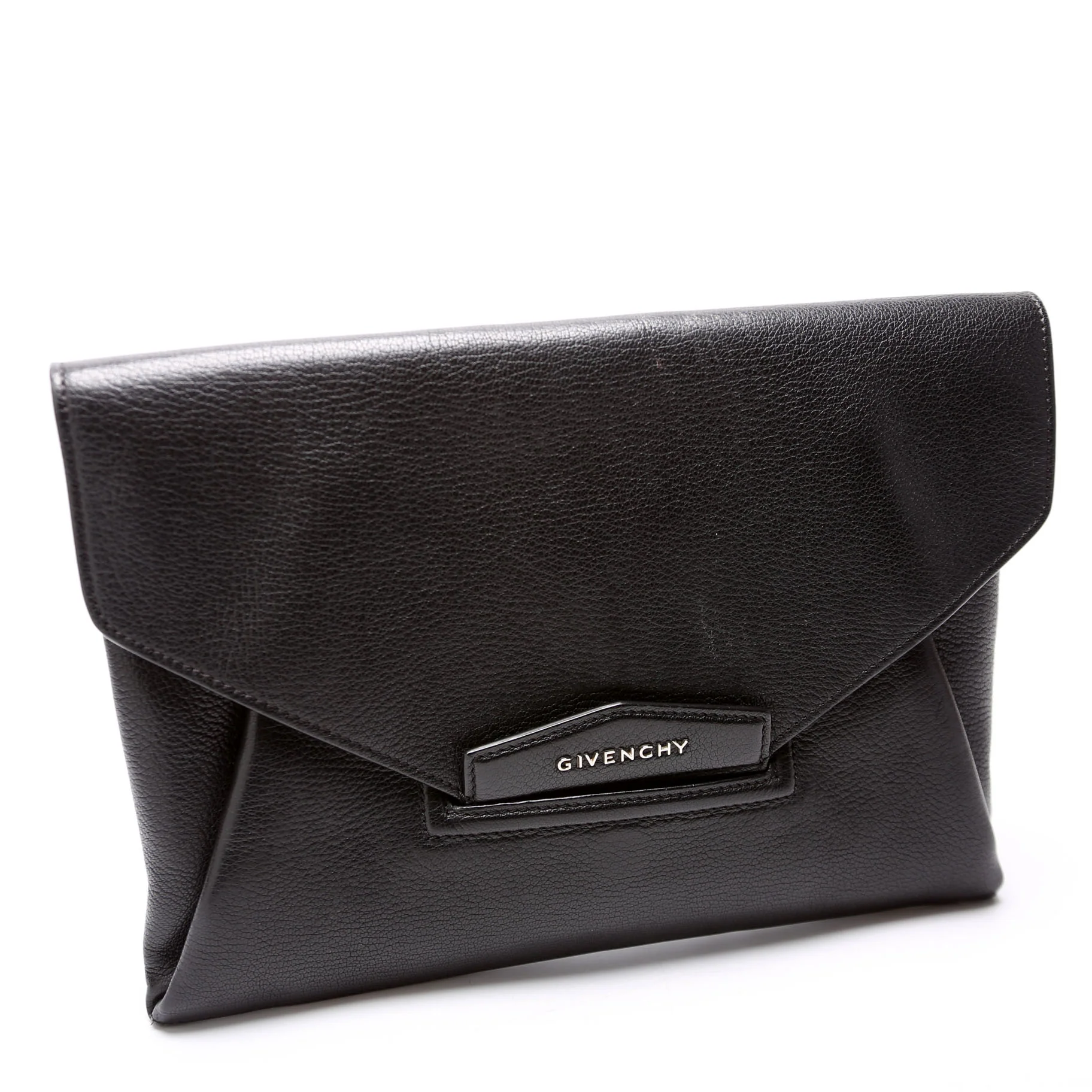 Antigona Goatskin Clutch Medium Black - Image 2