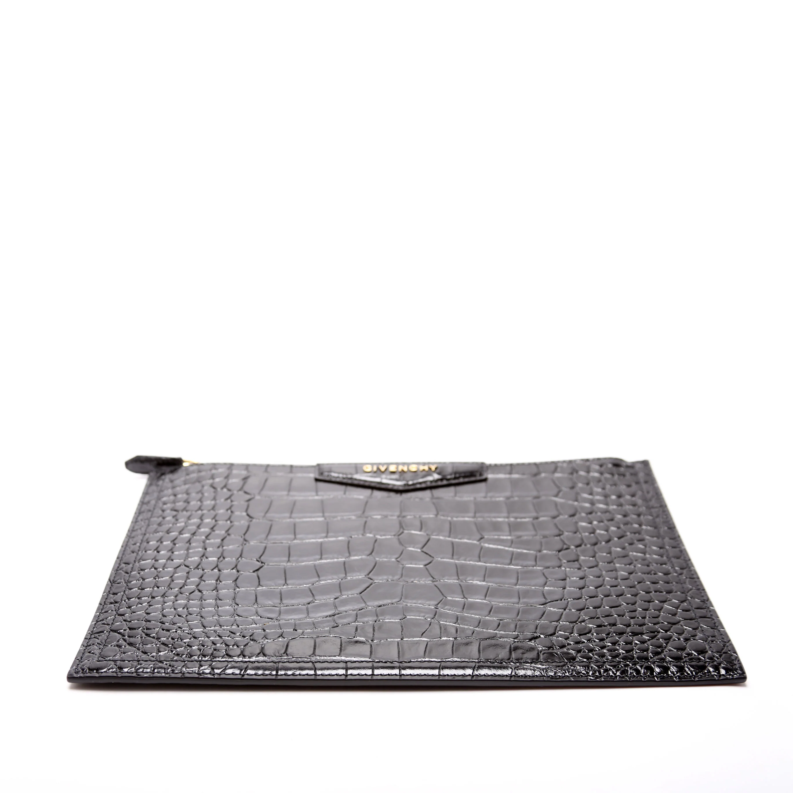 Antigona Large Flat Zip Pouch Black - Image 4