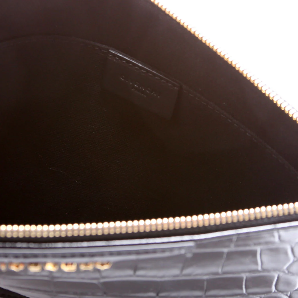 Antigona Large Flat Zip Pouch Black - Image 6