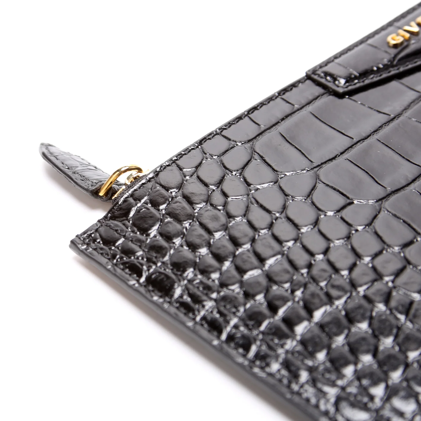 Antigona Large Flat Zip Pouch Black - Image 6